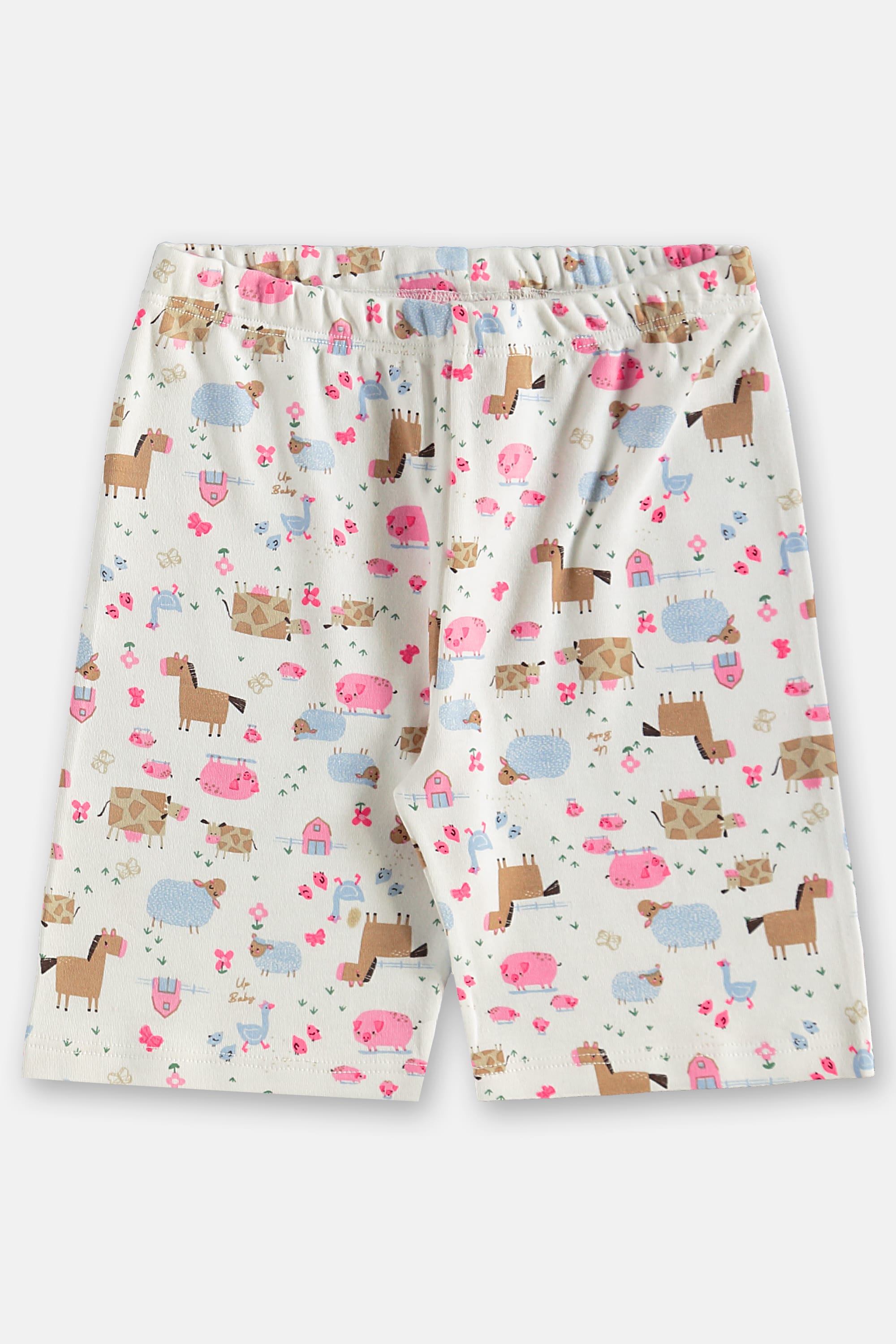 Pijama Infantil Feminino em Suedine Estampado (Off White) Up Baby - Imagem 38