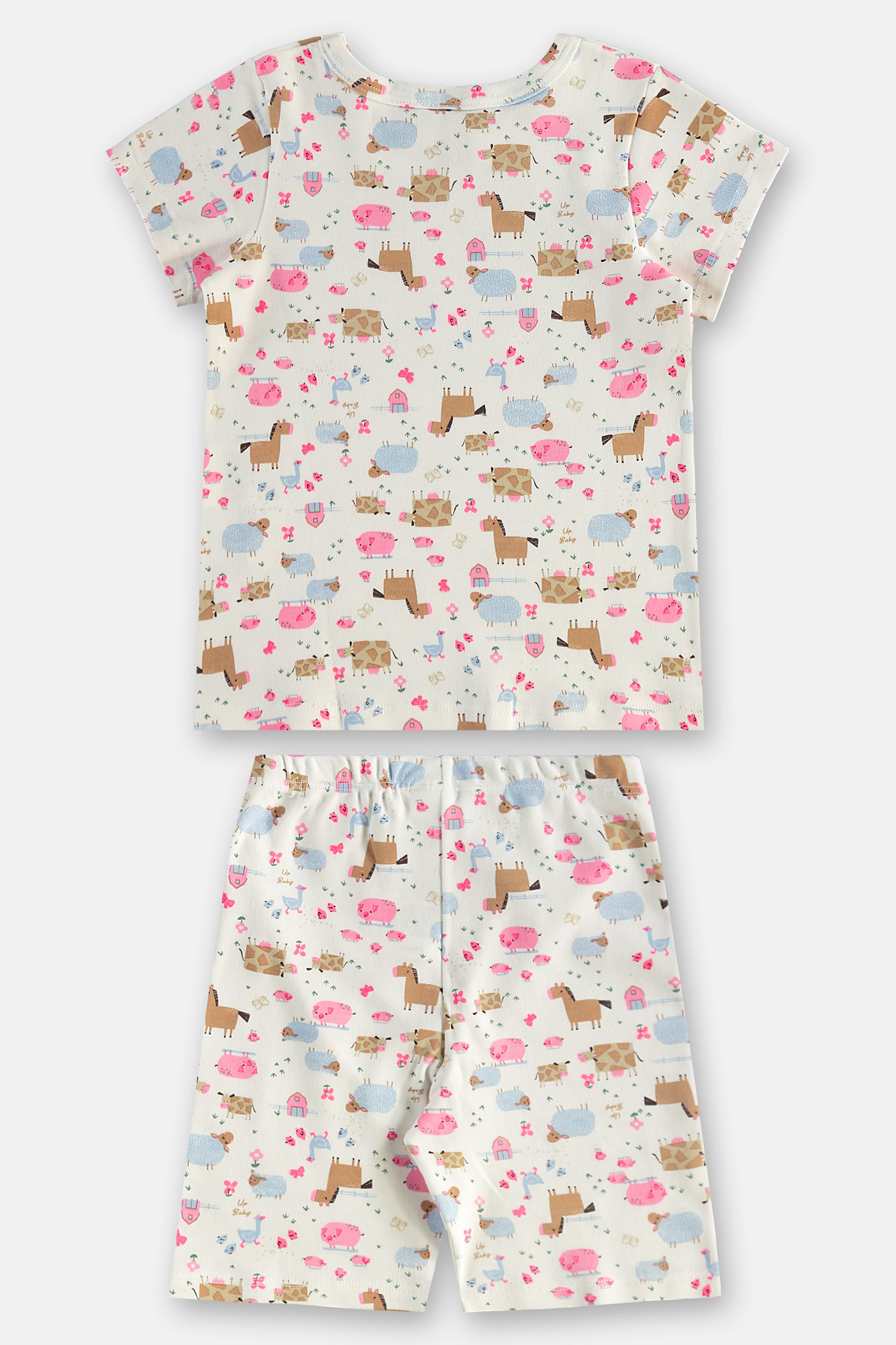 Pijama Infantil Feminino em Suedine Estampado (Off White) Up Baby - Imagem 39