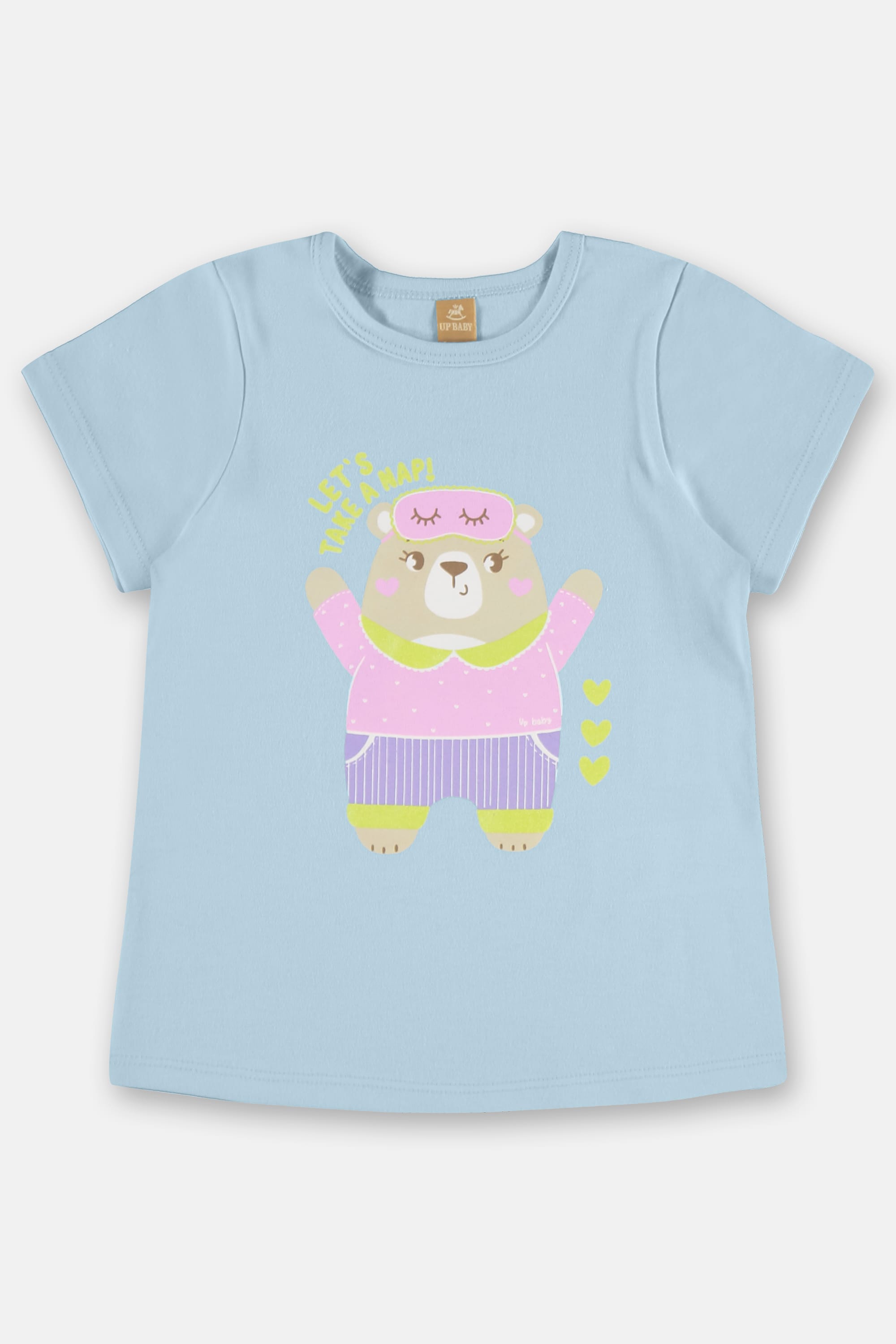 Pijama Infantil Blusa e Short em Suedine Estampado (Azul) Up Baby - Imagem 23