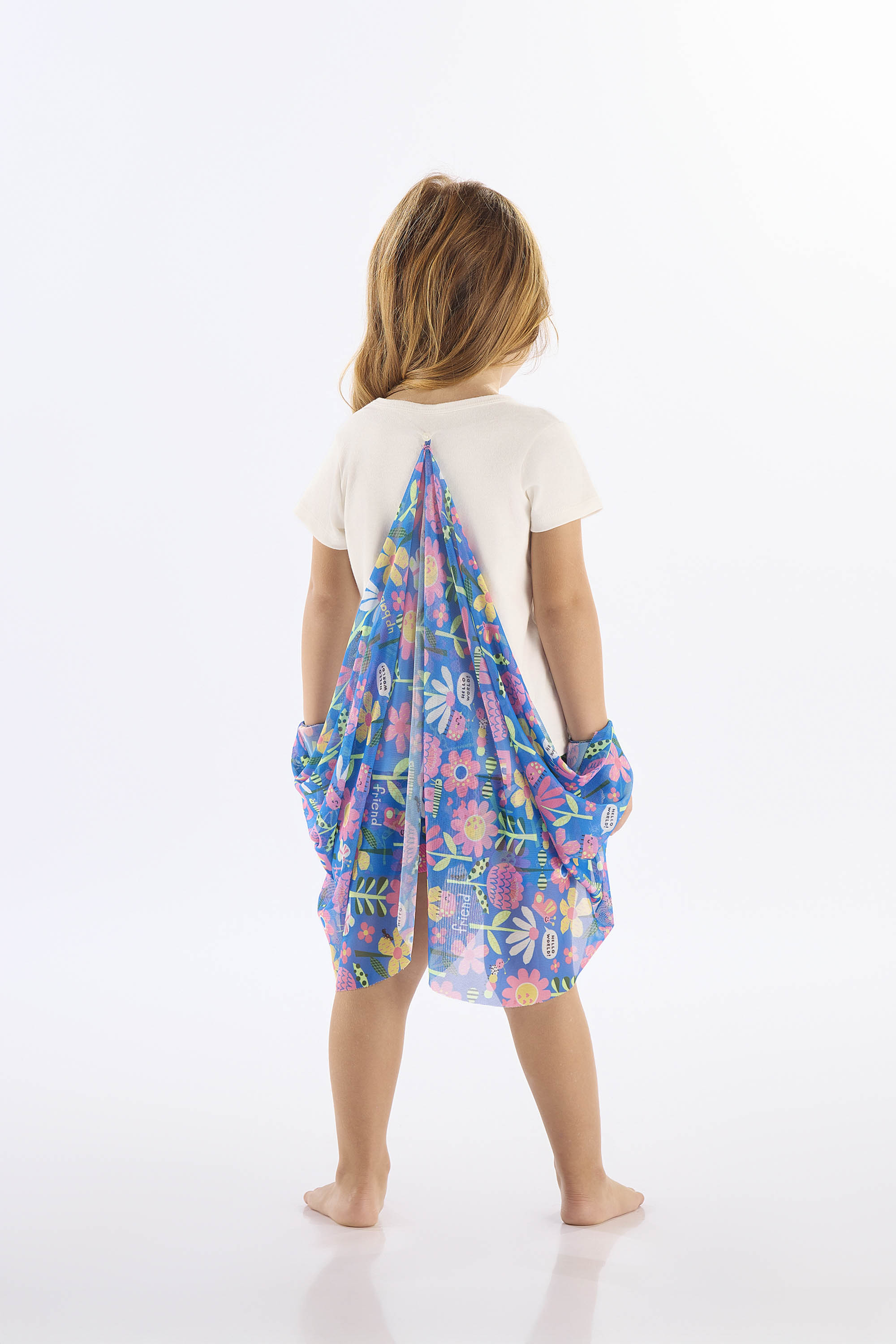 Pijama Infantil Feminino Estampado Blusa com Asas e Short (Off White) Up Baby - Imagem 65