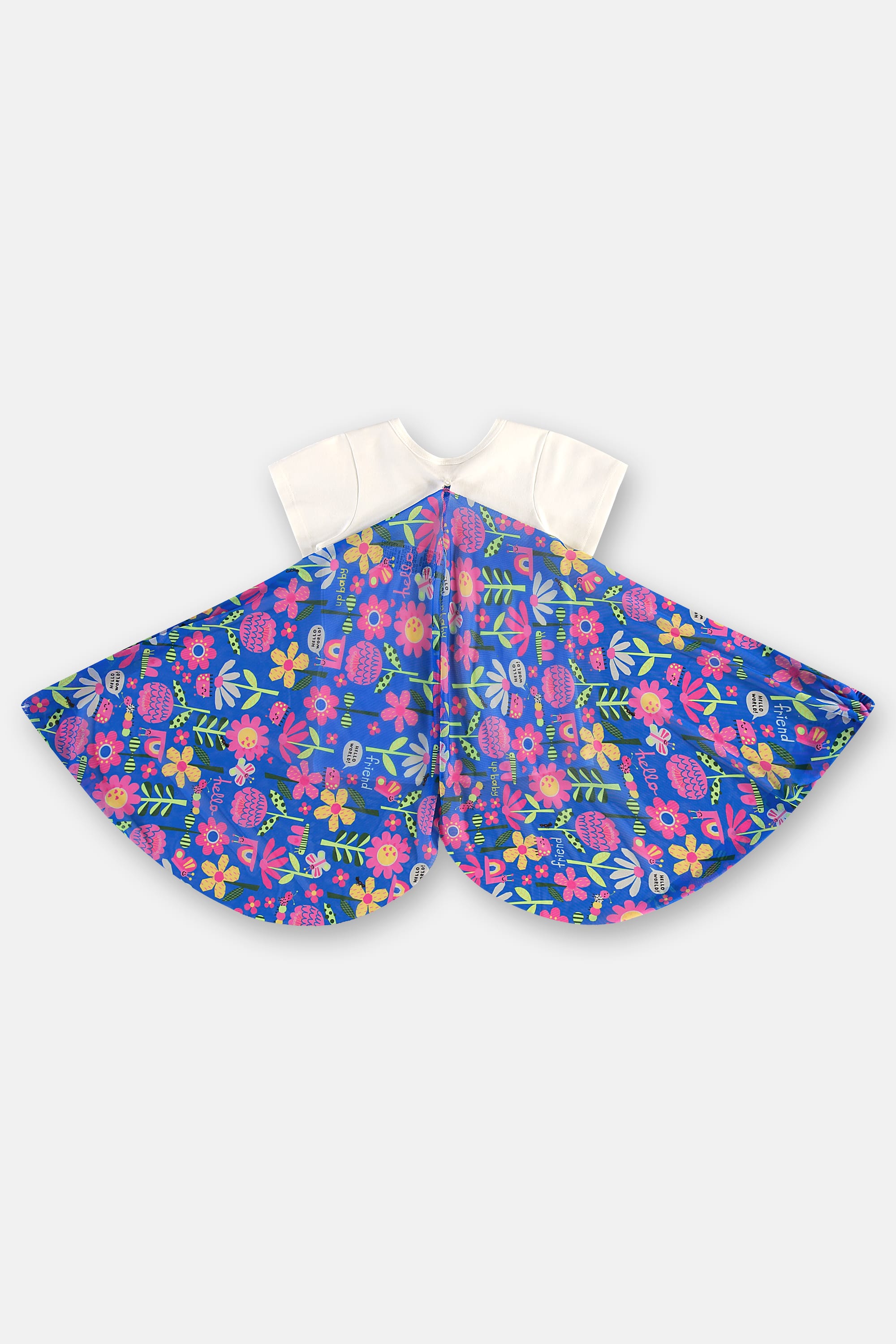 Pijama Infantil Feminino Estampado Blusa com Asas e Short (Off White) Up Baby - Imagem 9