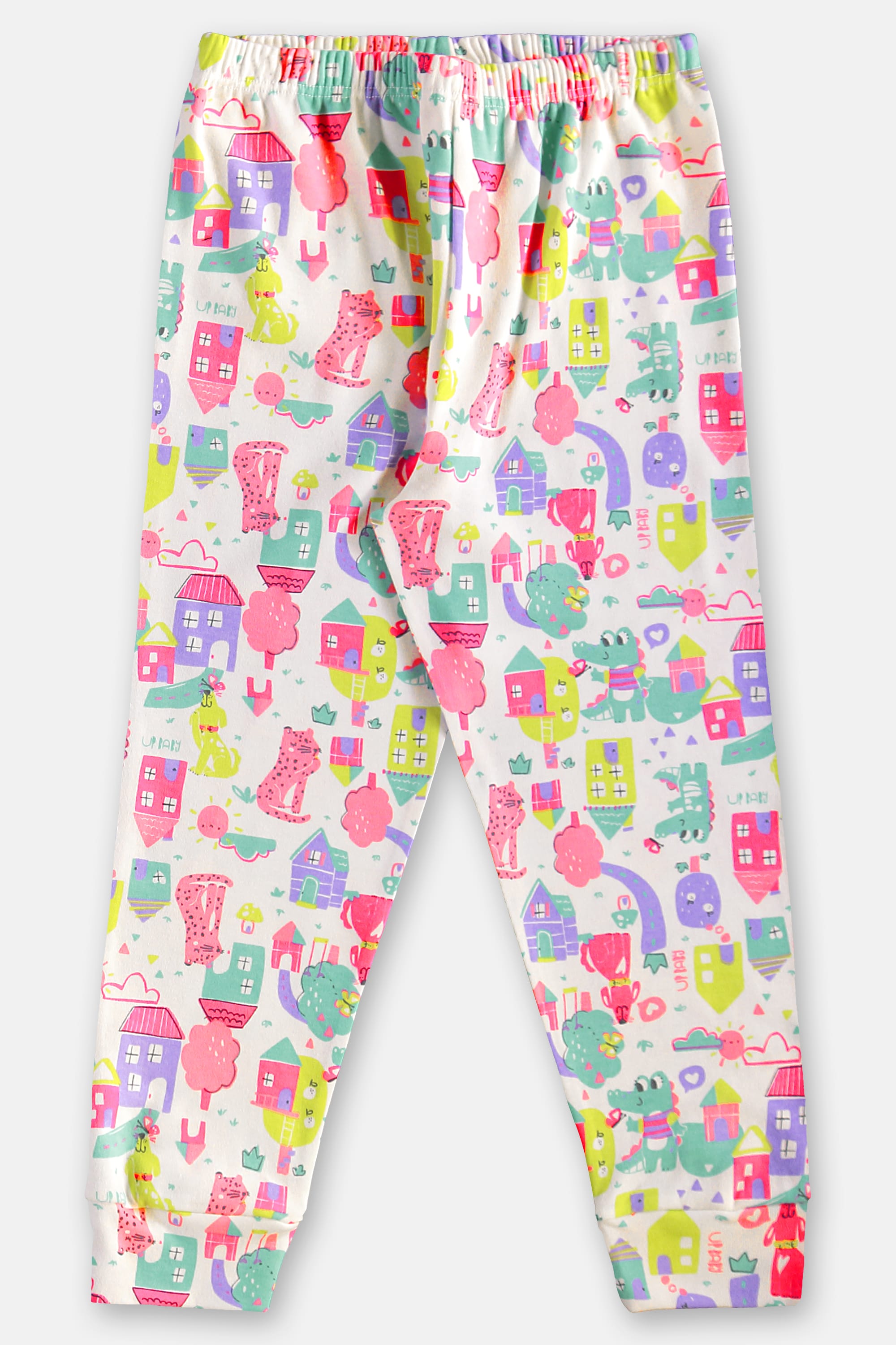 Pijama Longo Infantil Unissex em Suedine Estampado (Branco) Up Baby - Imagem 10