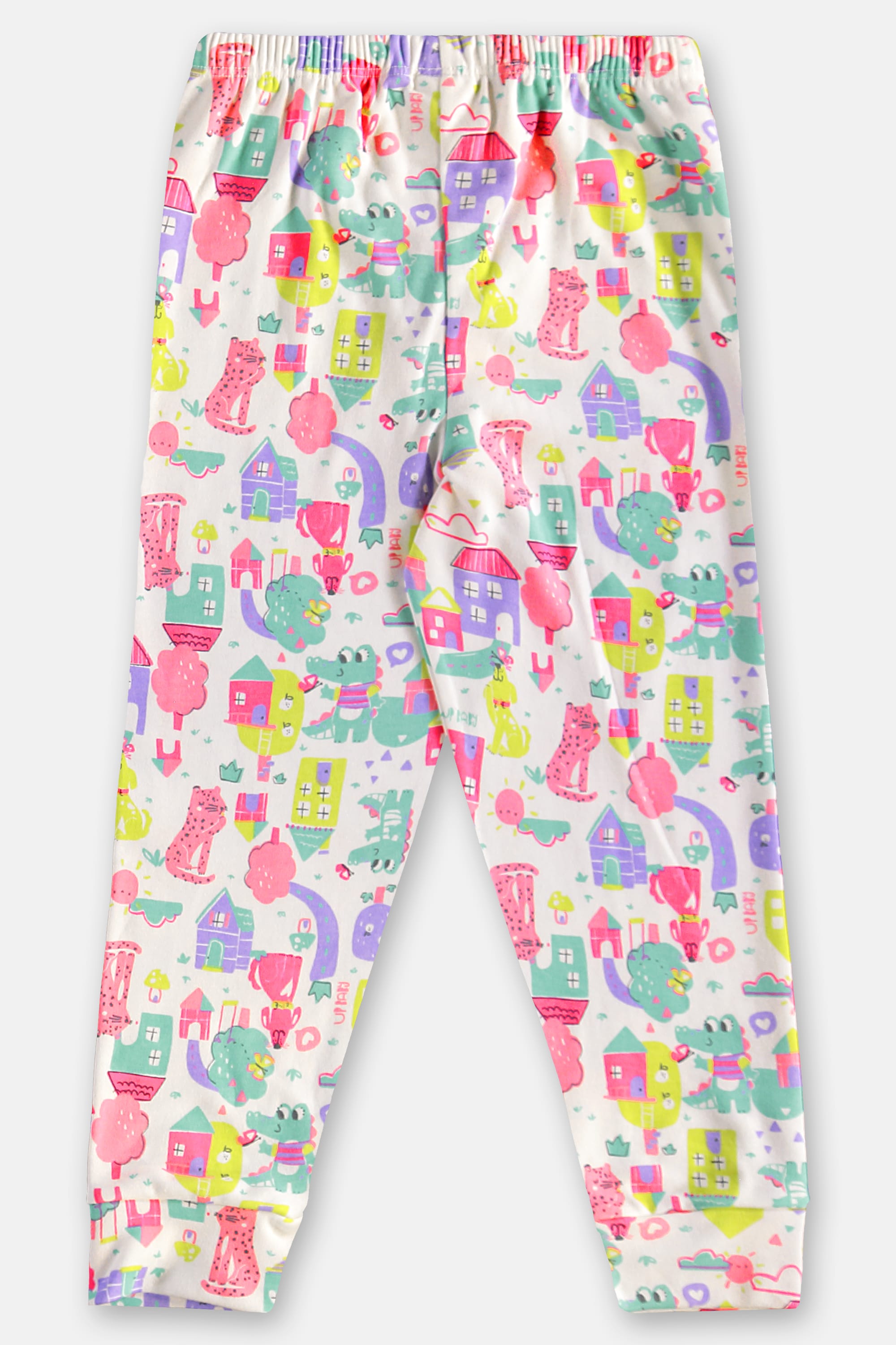 Pijama Longo Infantil Unissex em Suedine Estampado (Branco) Up Baby - Imagem 27