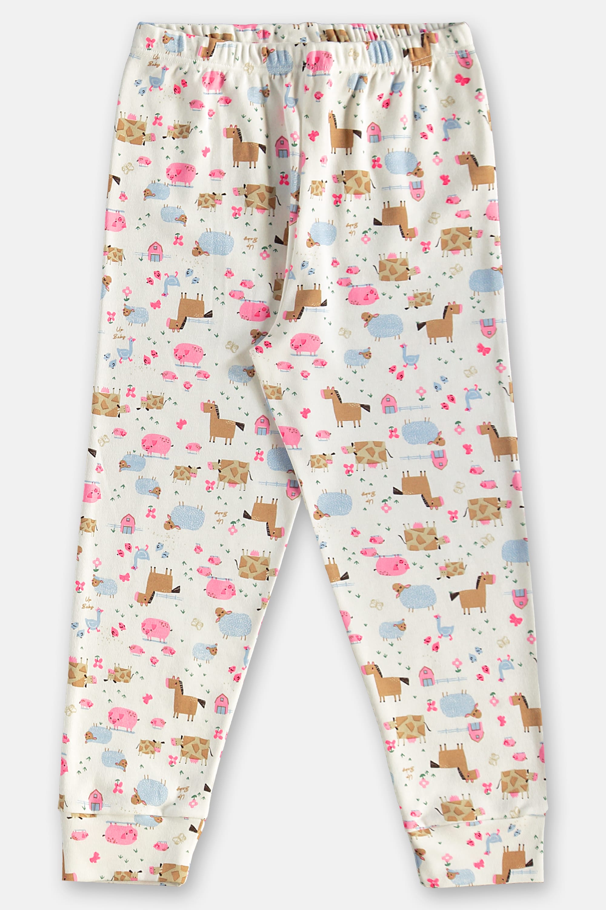 Pijama Longo Infantil Unissex em Suedine Estampado (Branco) Up Baby - Imagem 17