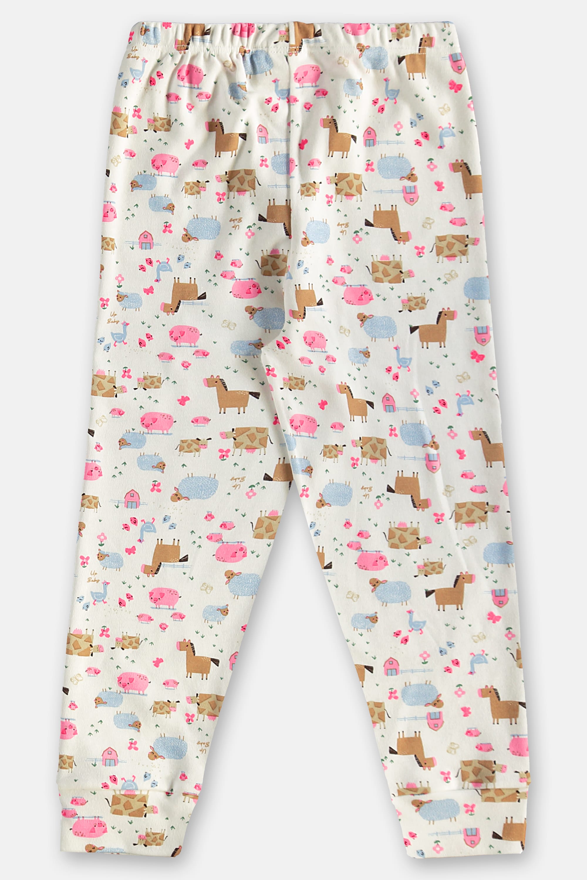 Pijama Longo Infantil Unissex em Suedine Estampado (Branco) Up Baby - Imagem 55