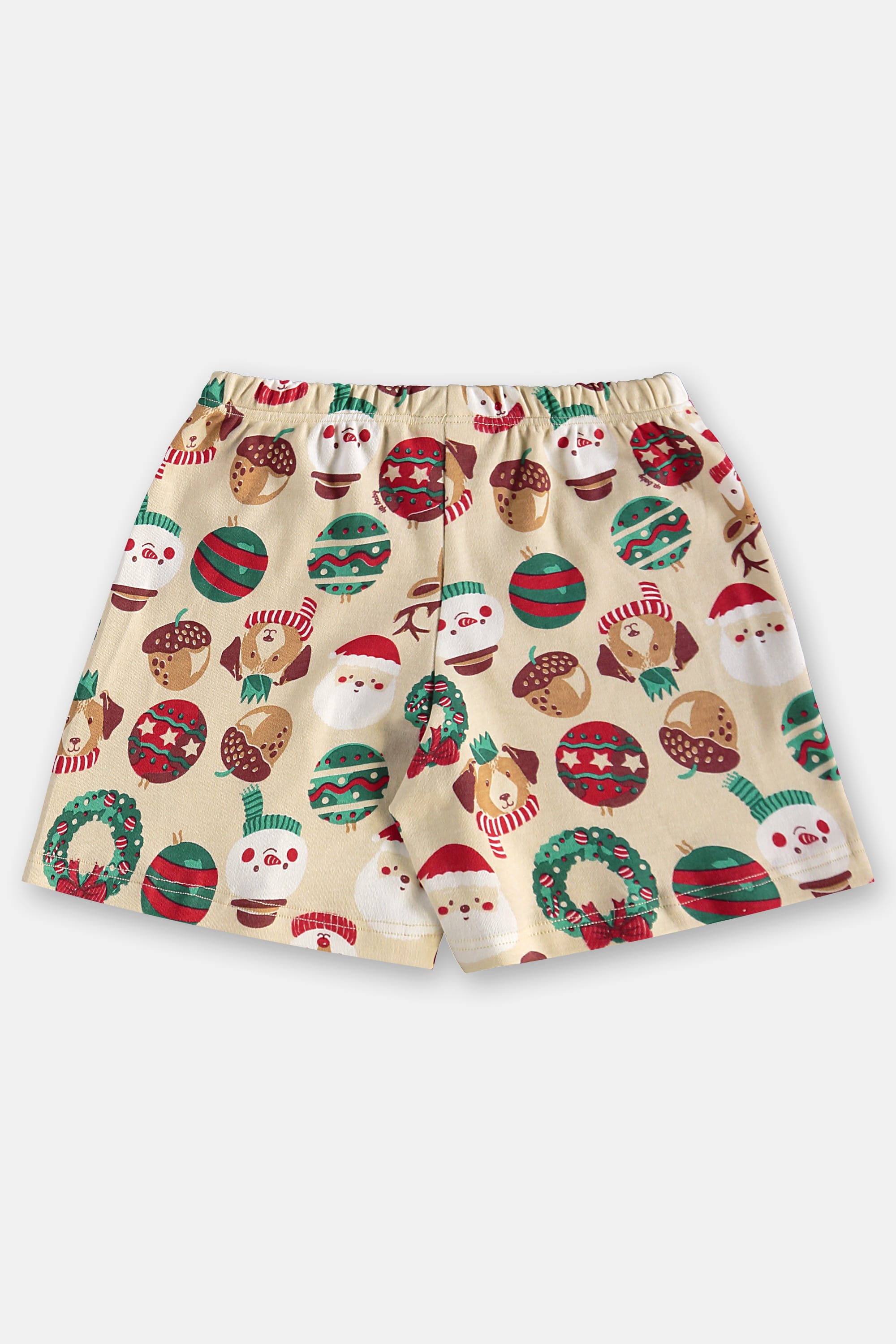 Pijama Infantil Natalino em Suedine (Bege) Up Baby - Imagem 34