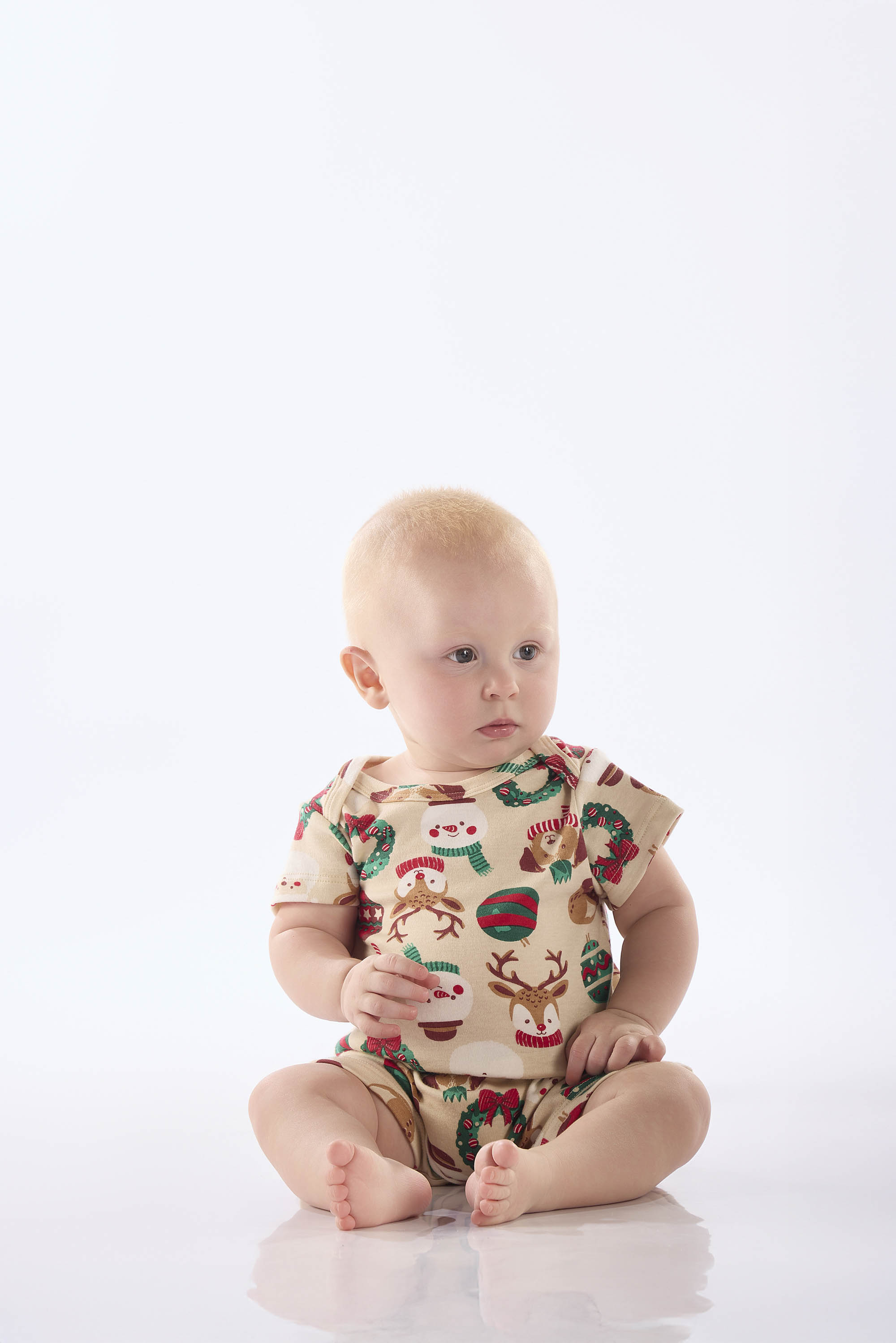 Macaquinho Pijama Bebê Unissex em Suedine (Bege) Up Baby - Imagem 5