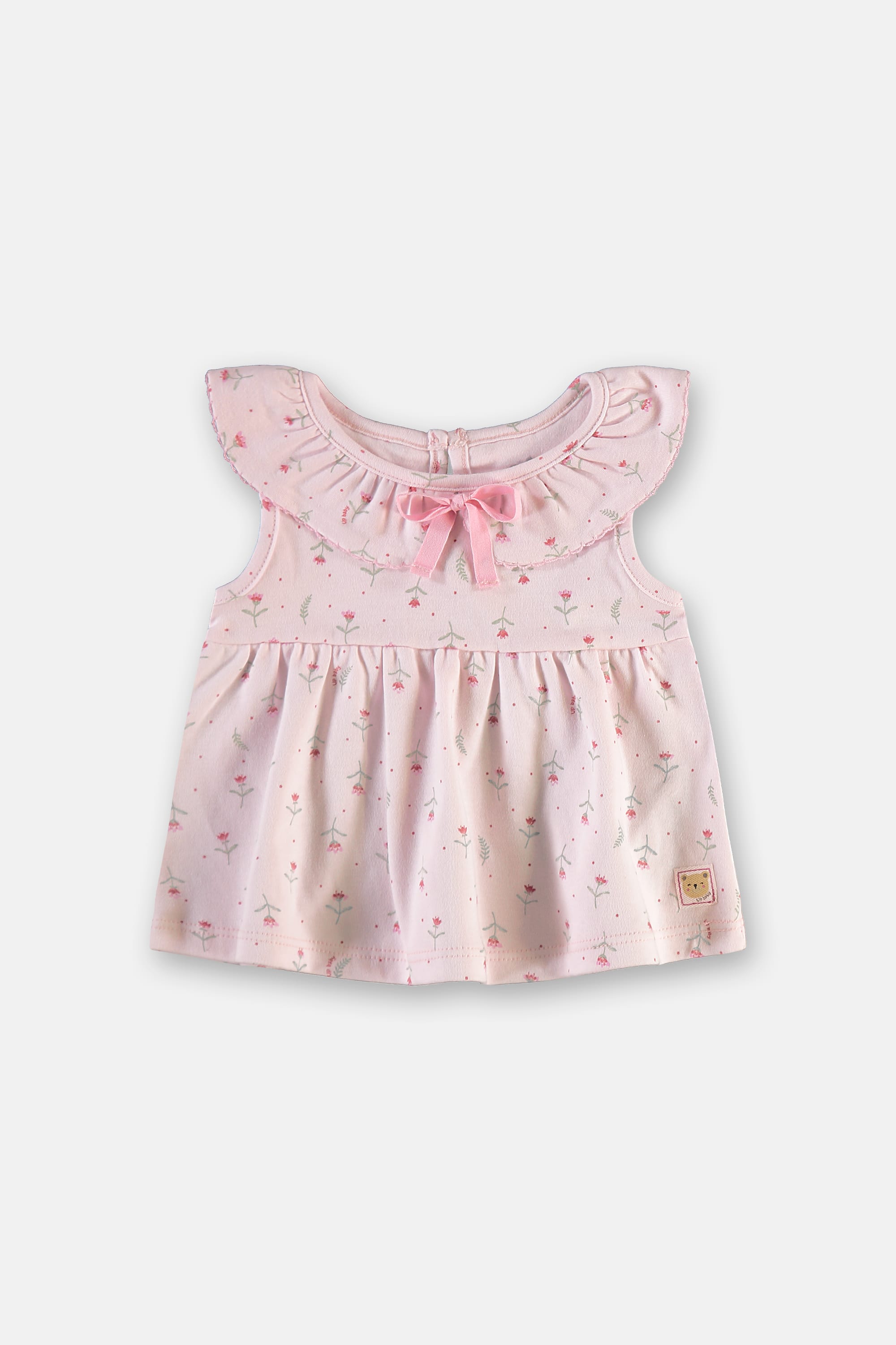 Conjunto Bebê Menina com Blusa e Short Floral em Suedine (Rosa Claro) Up Baby - Imagem 20