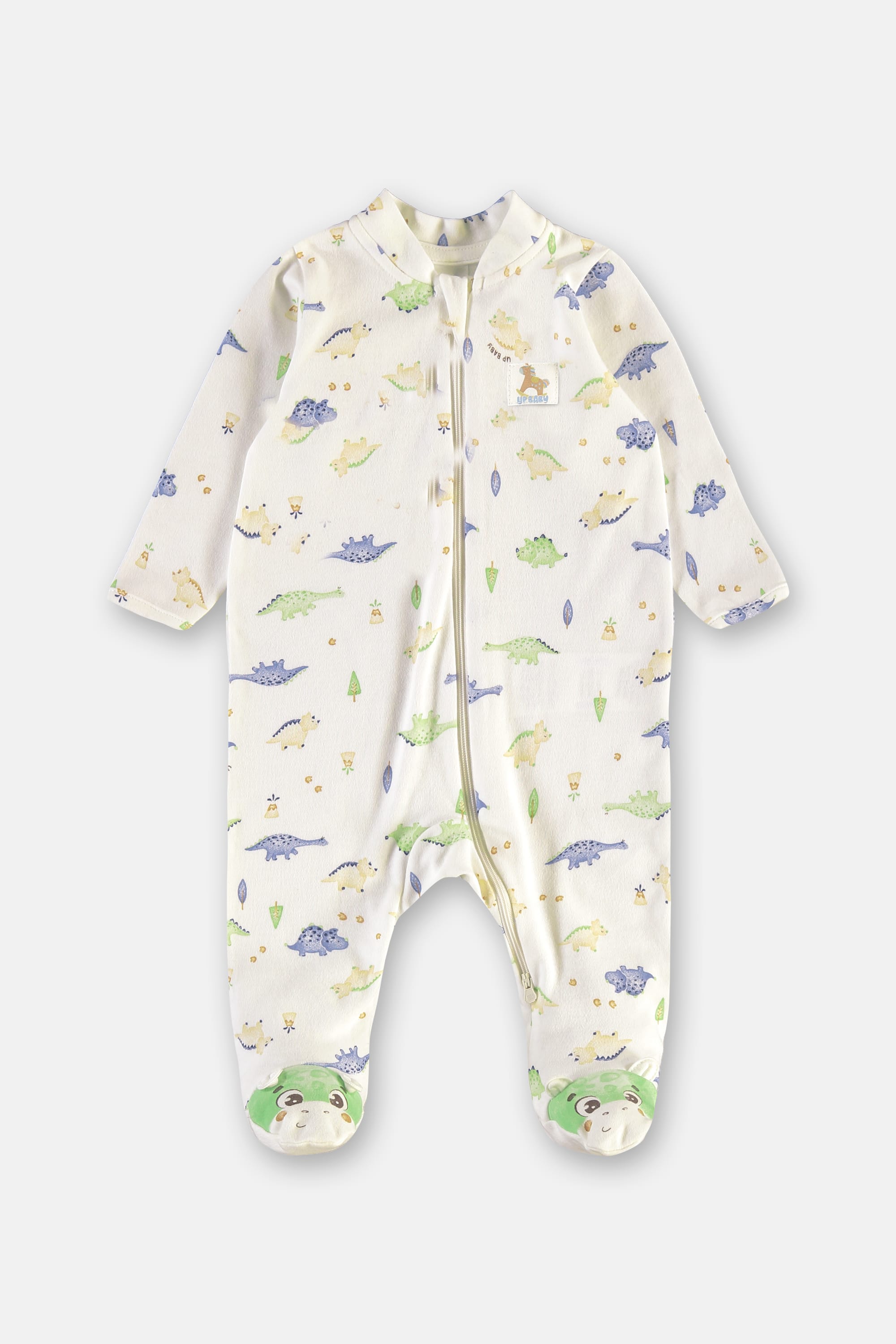 Macacão Unissex para Bebê em Suedine Comfy (Off White) Up Baby - Imagem 2
