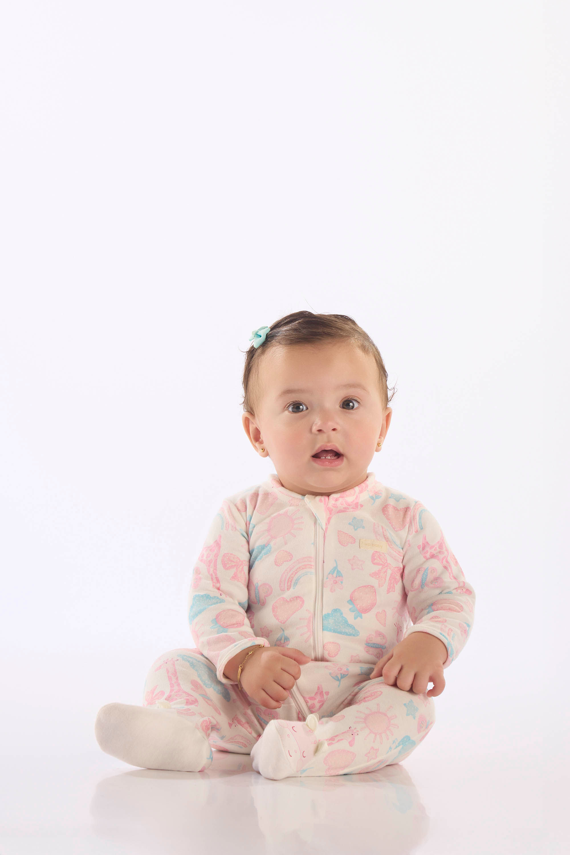 Macacão Unissex para Bebê em Suedine Comfy (Branco) Up Baby - Imagem 10