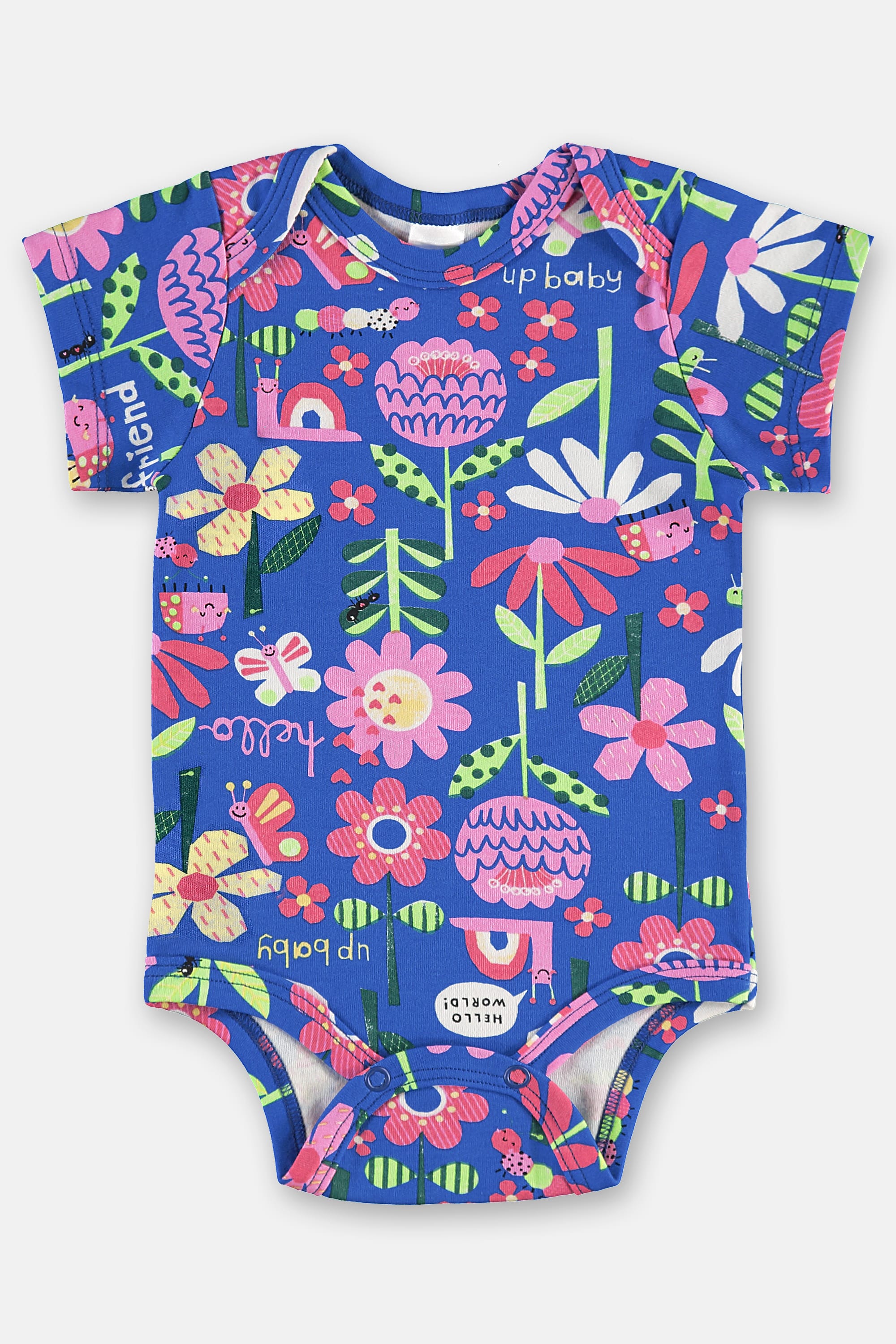 Body para Bebê Menina em Suedine Essentials (Azul) Up Baby - Imagem 3