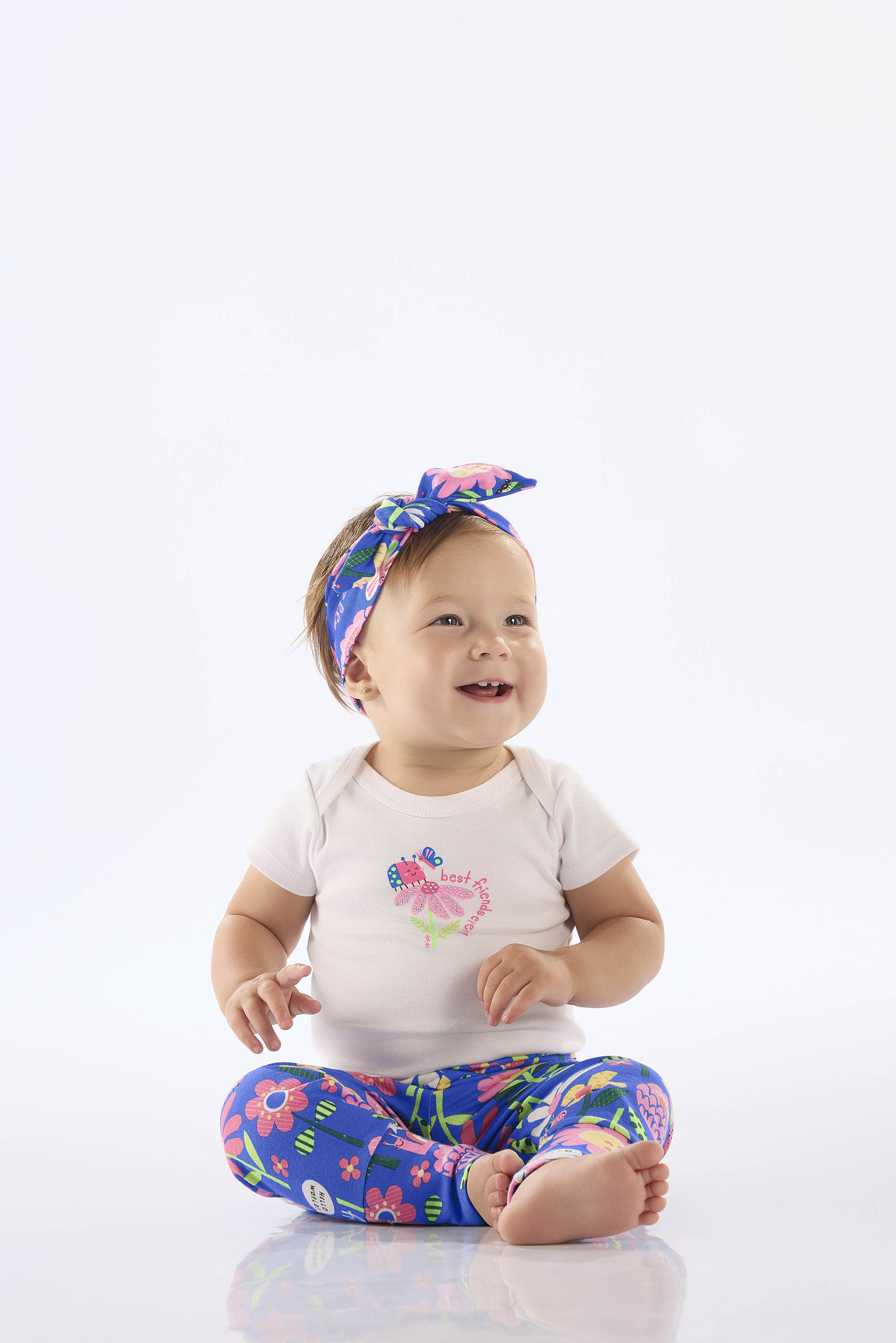 Faixa de Cabelo para Bebê em Suedine Essentials (Azul) Up Baby