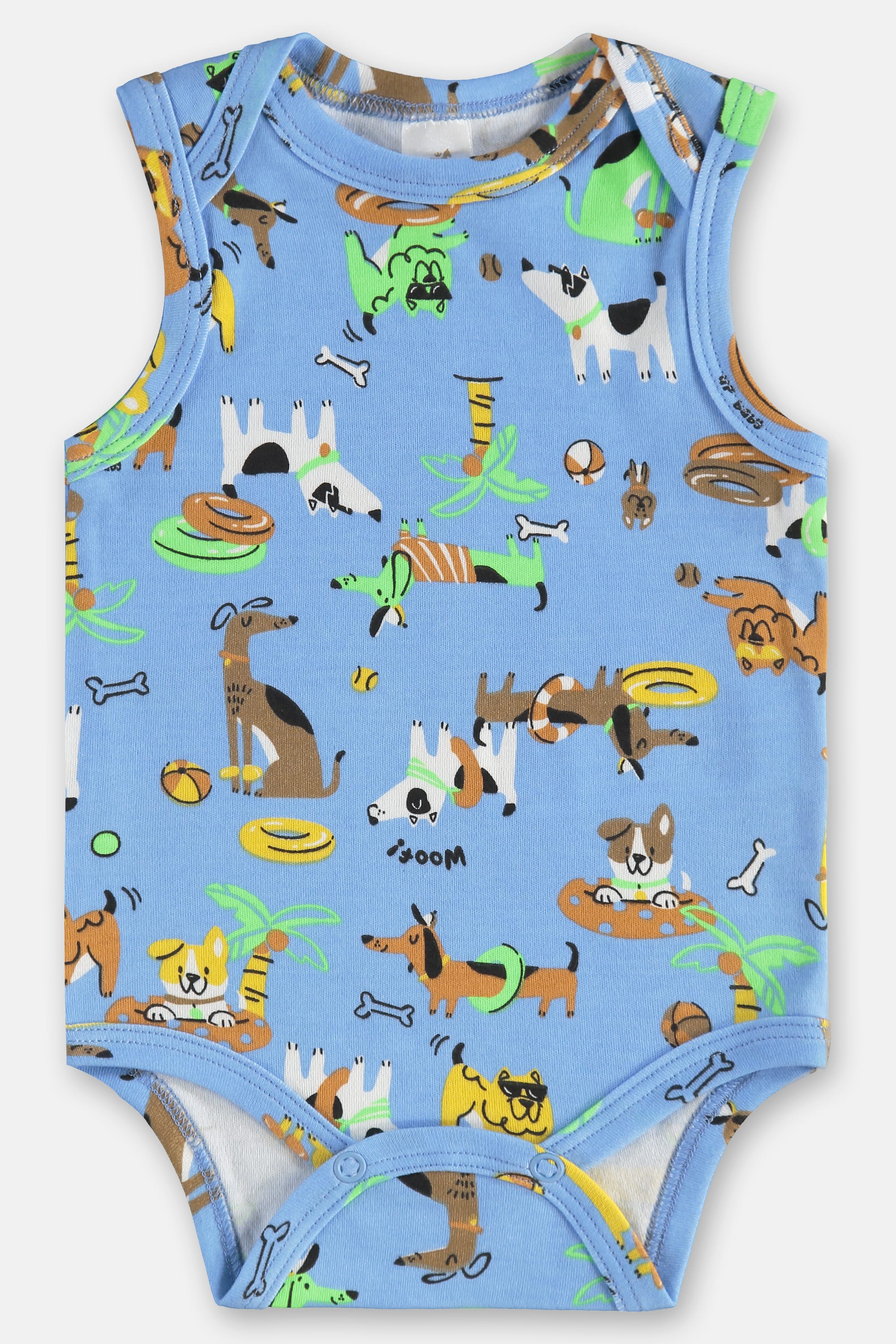 Body Regata em Suedine Essentials para Bebê Menino (Azul Claro) Up Baby - Imagem 7