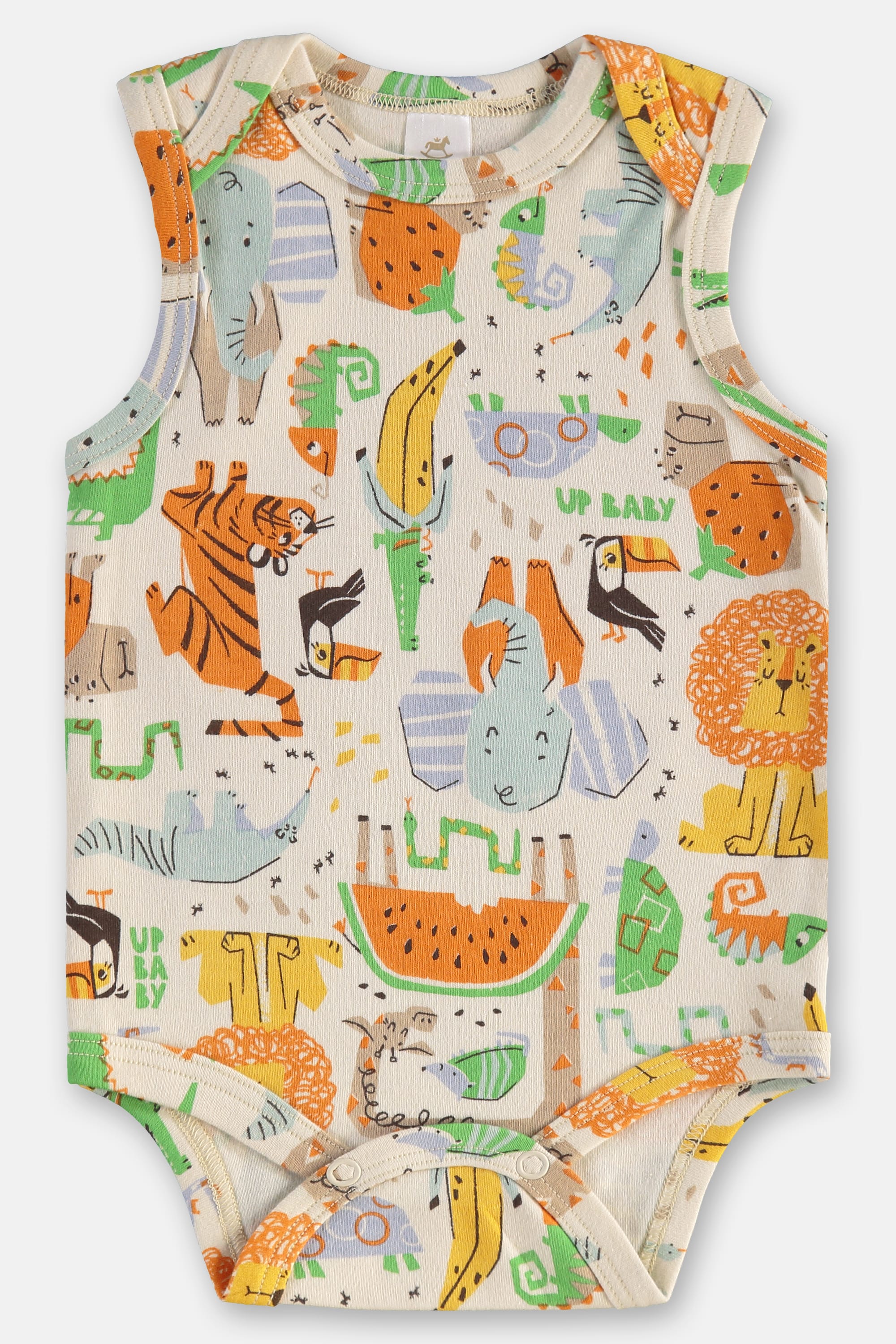 Body Regata em Suedine Essentials para Bebê Menino (Bege) Up Baby - Imagem 5