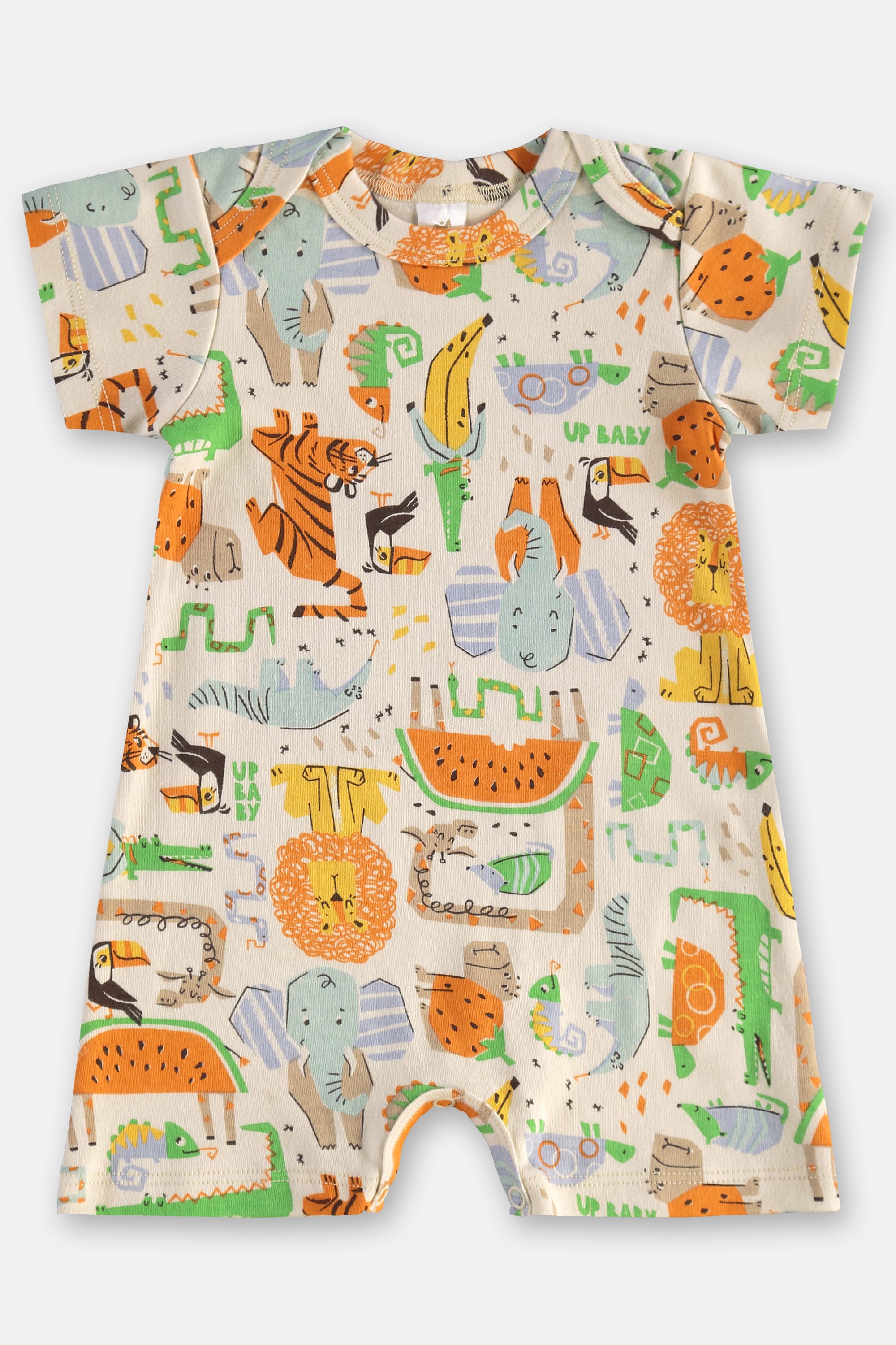 Macaquinho para Bebê Menino em Suedine Essentials (Bege) Up Baby