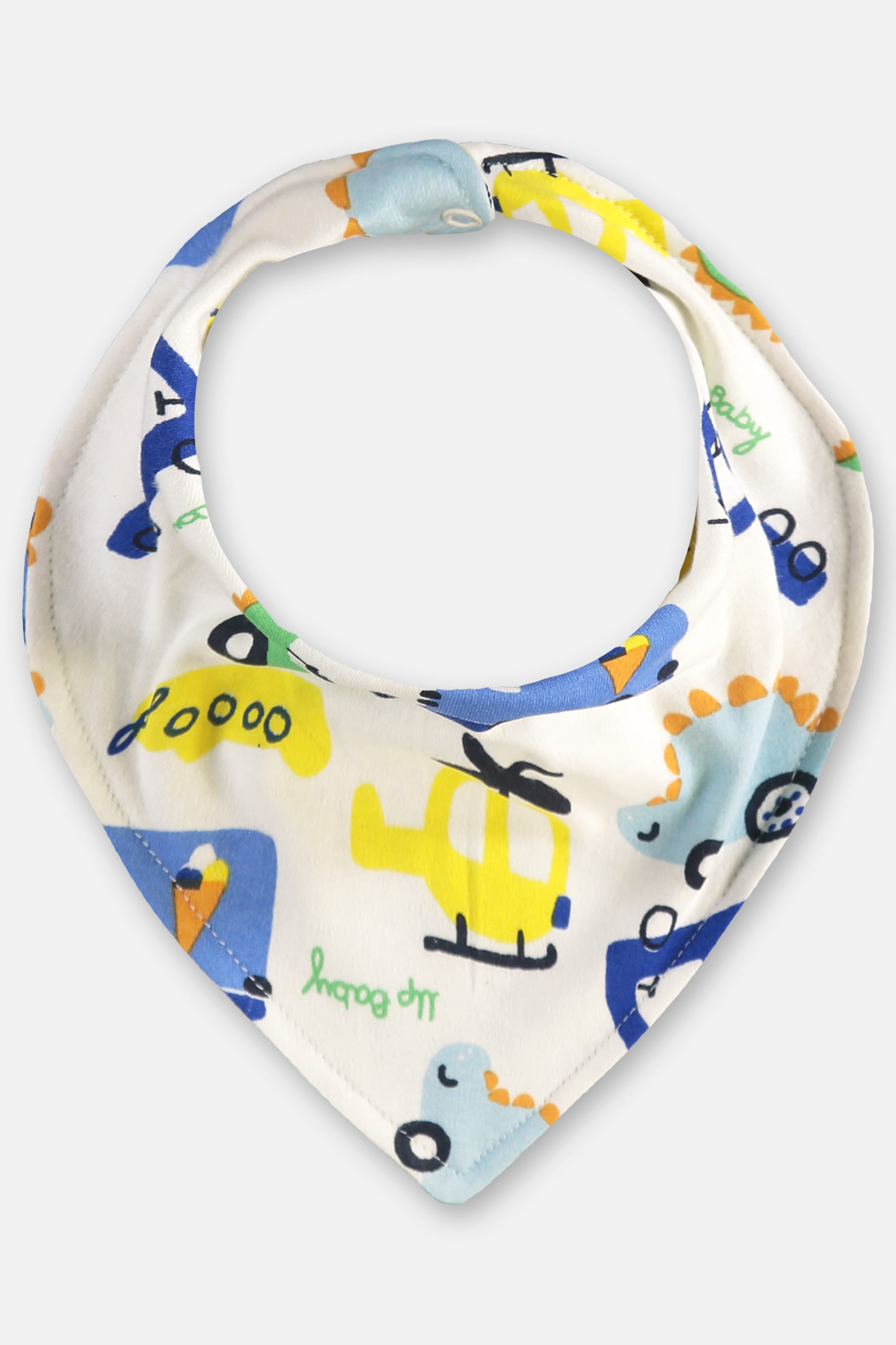Babador Bandana para Bebê Menino em Suedine Essentials (Off White) Up Baby