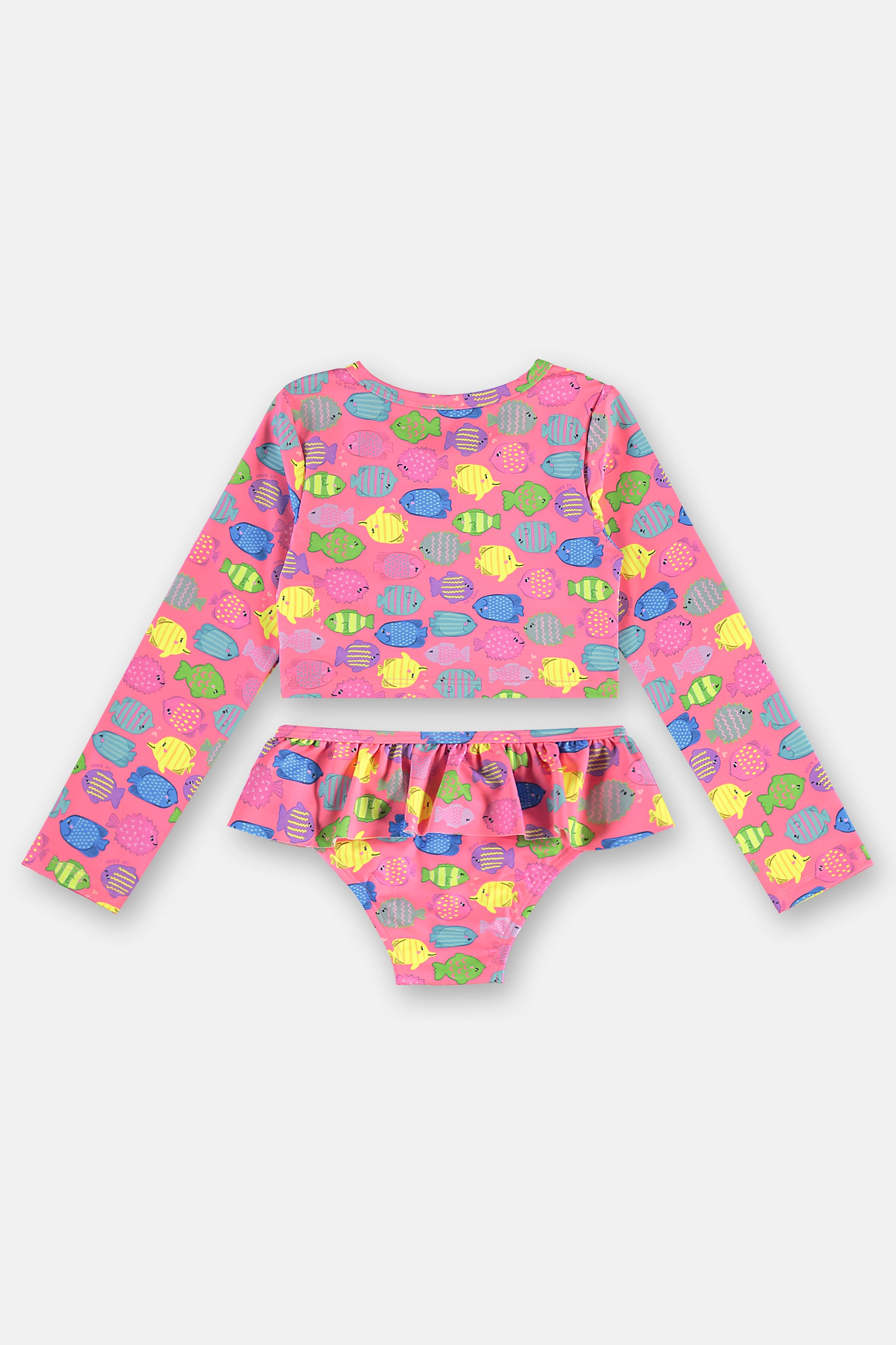 Biquíni Infantil Manga Longa FPS+50 com Forro (Rosa Pink) Up Baby - Imagem 25