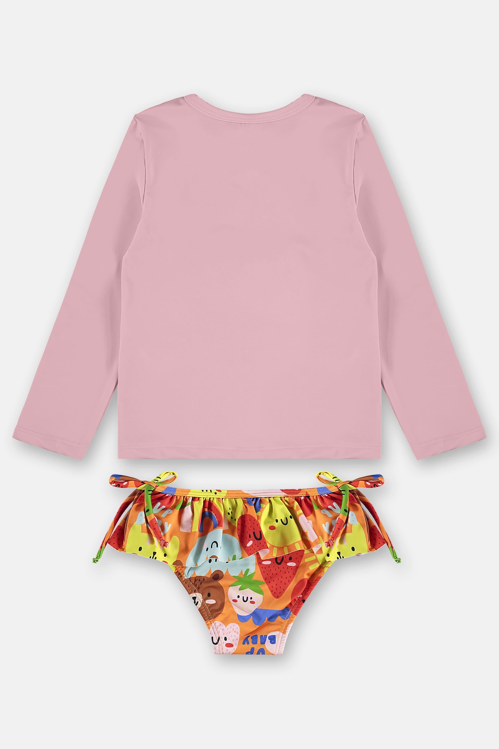 Biquíni Infantil FPS+50 com Blusa Manga Longa e Calcinha (Rosa) Up Baby - Imagem 22