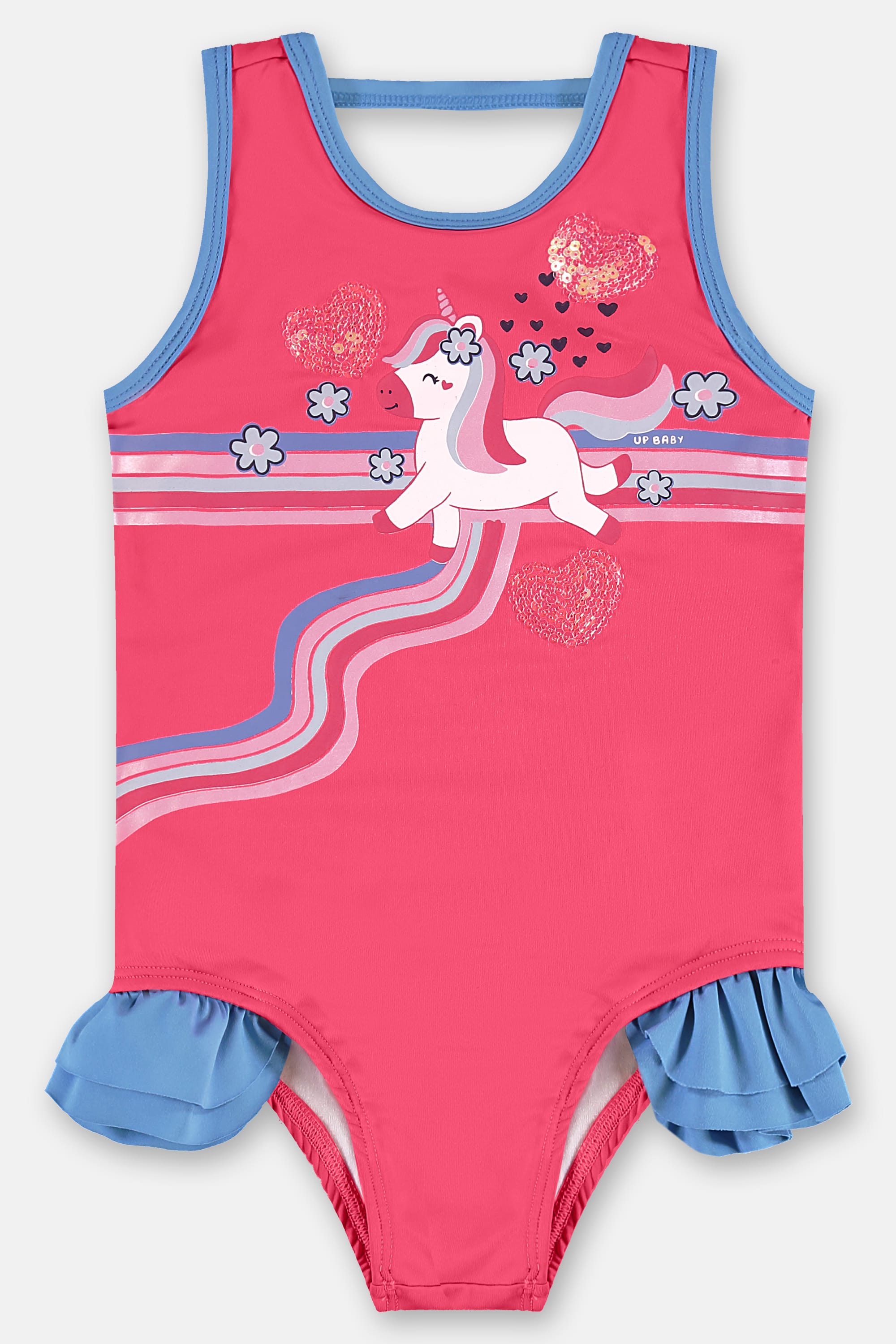 Maiô Infantil em Malha FPS+50 Forrado (Rosa Pink) Up Baby - Imagem 17