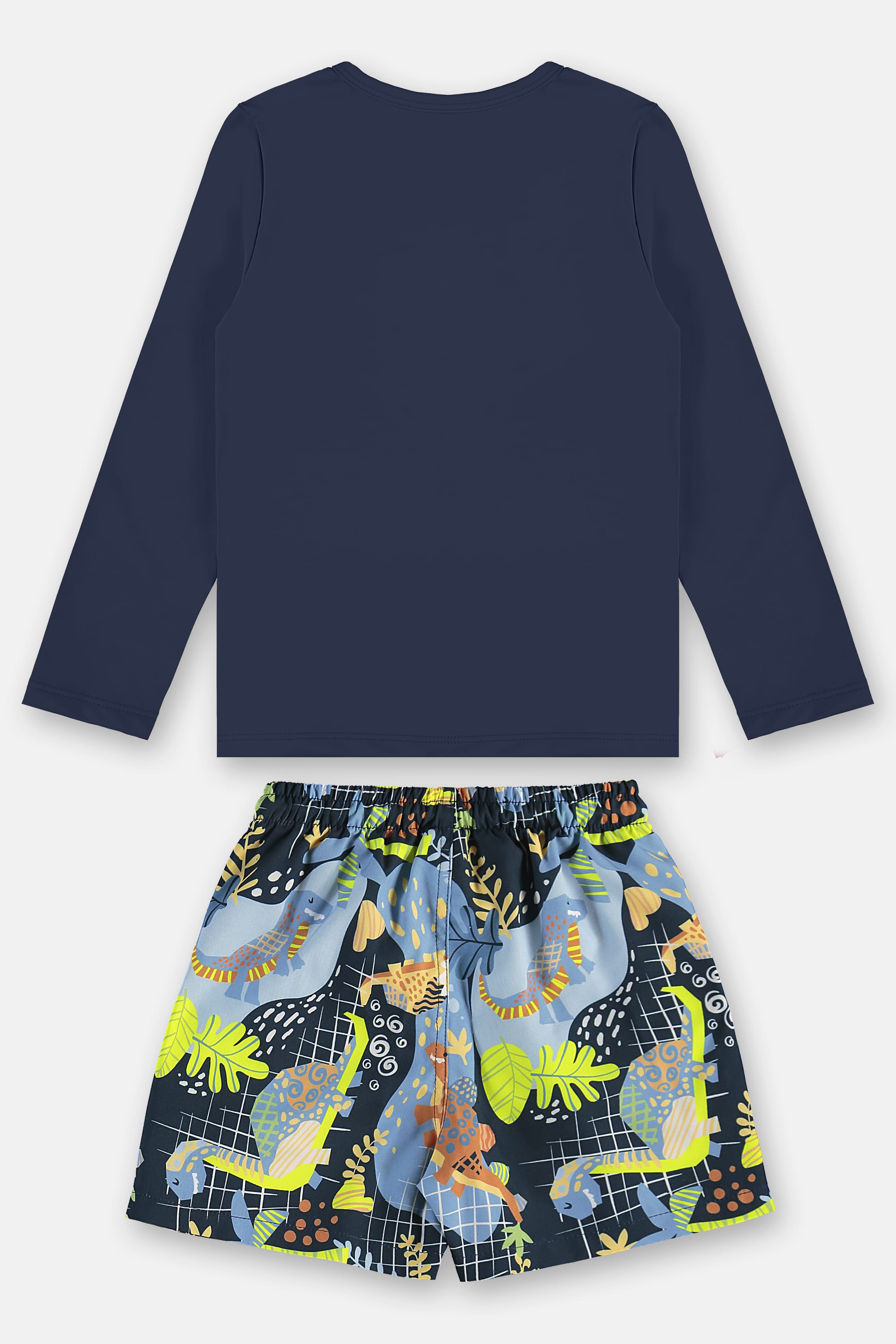 Conjunto de Praia Infantil com Camiseta FPS+50 e Short (Azul Marinho) Up Baby - Imagem 34