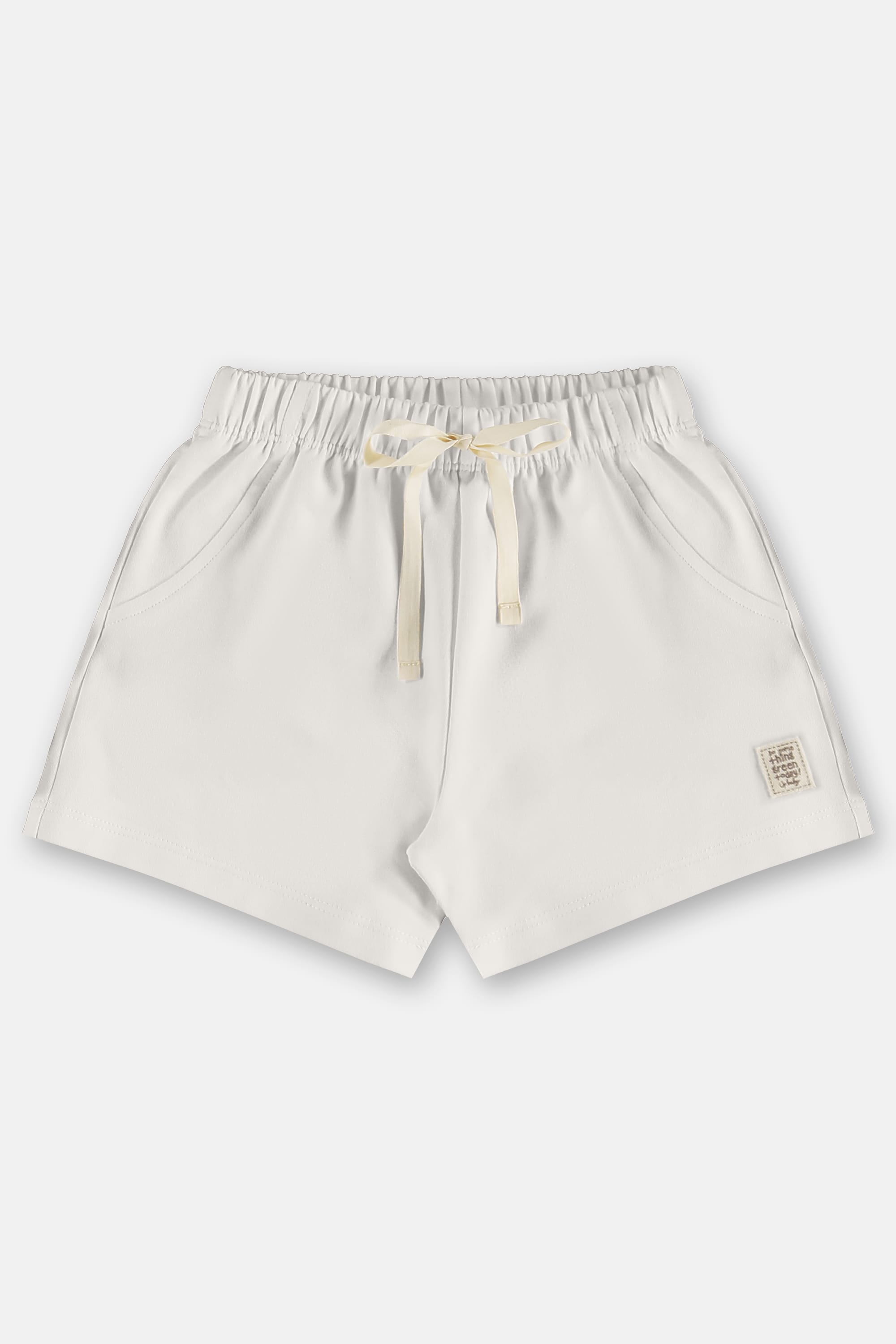 Conjunto Infantil Feminino com Blusa e Short Nature (Off White) Up Baby - Imagem 3