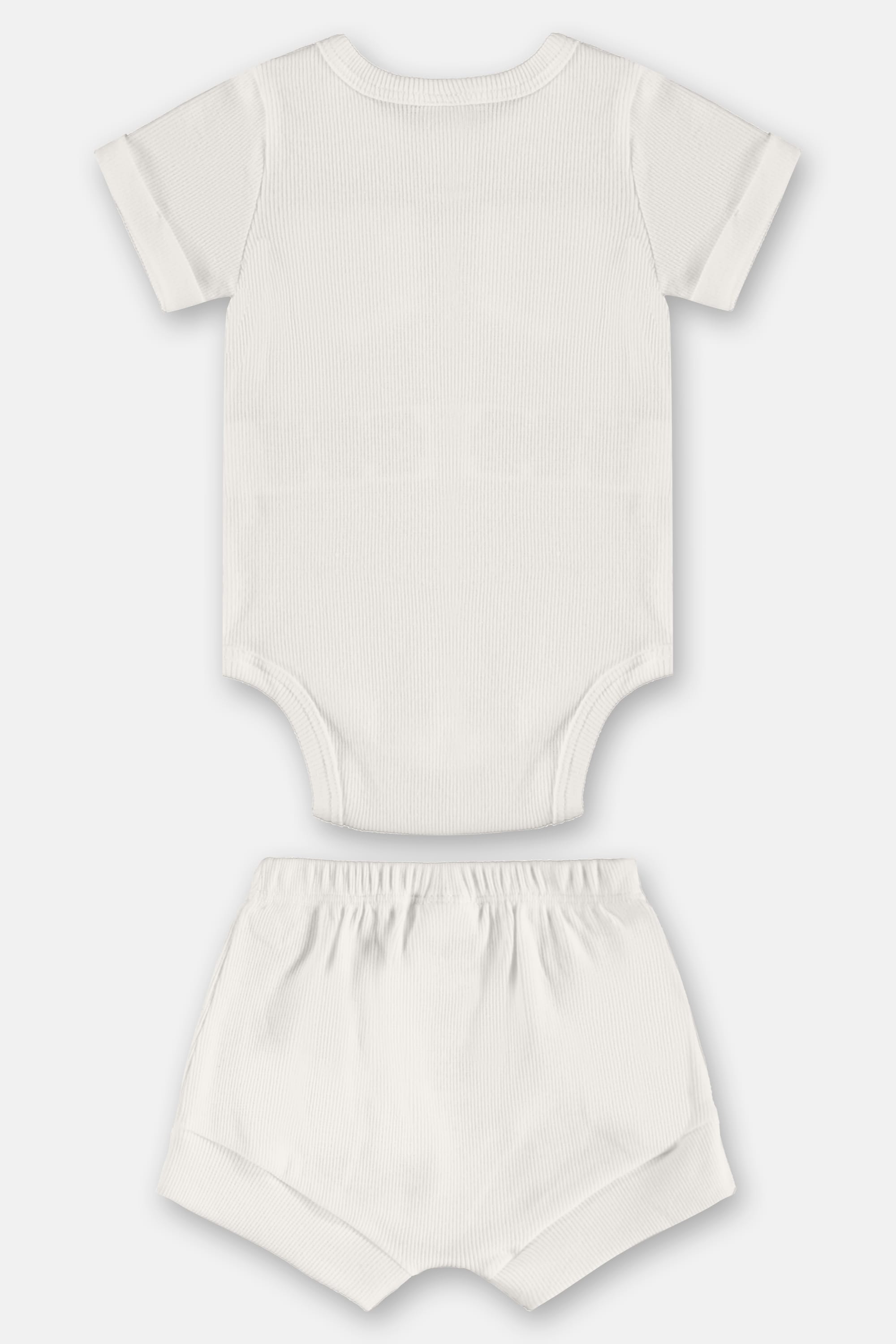 Conjunto Bebê Unissex Body e Short em Ribana Nature (Marrom) Up Baby - Imagem 28