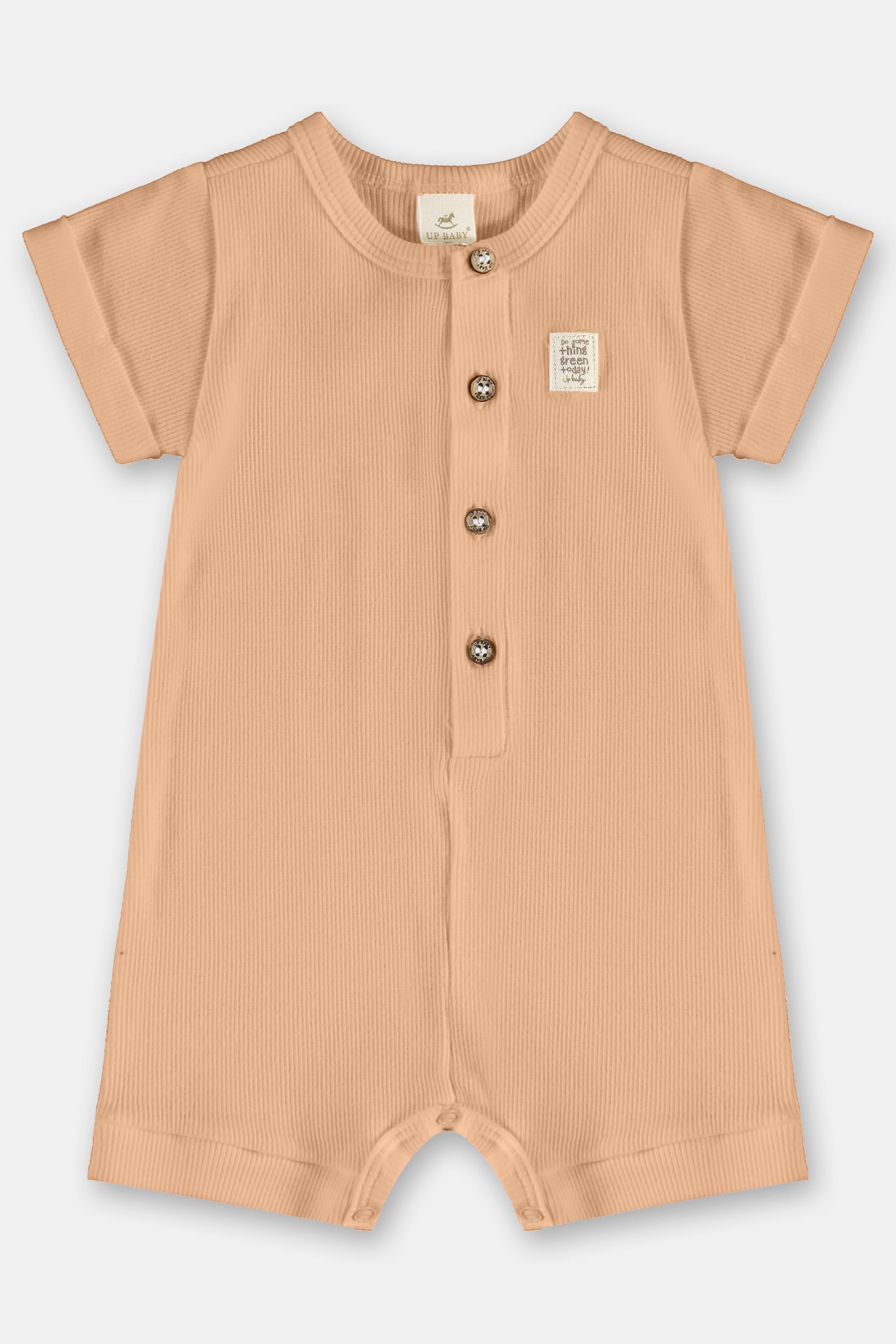 Macaquinho Bebê Unissex em Ribana Nature (Marrom) Up Baby - Imagem 8