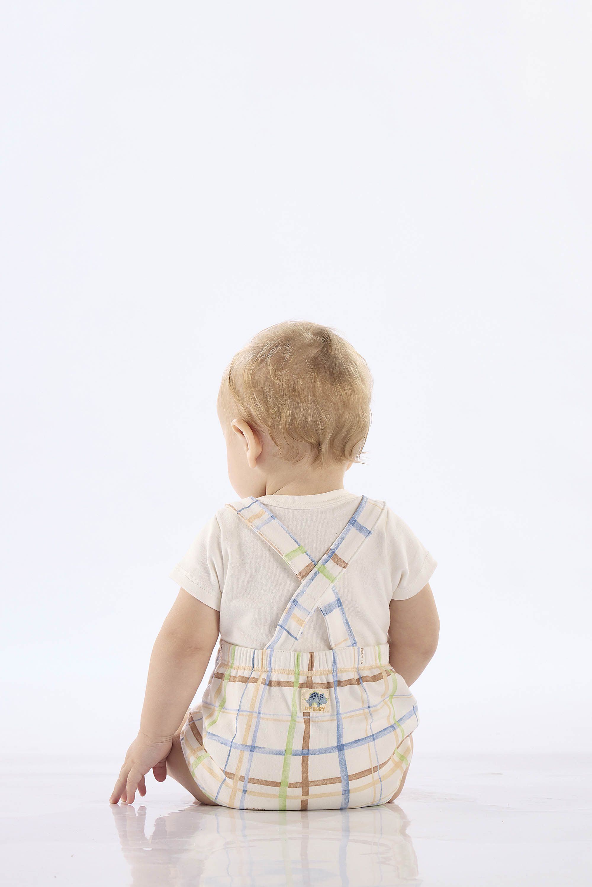 Conjunto Bebê com Jardineira e Body em Suedine Comfy (Off White) Up Baby - Imagem 7