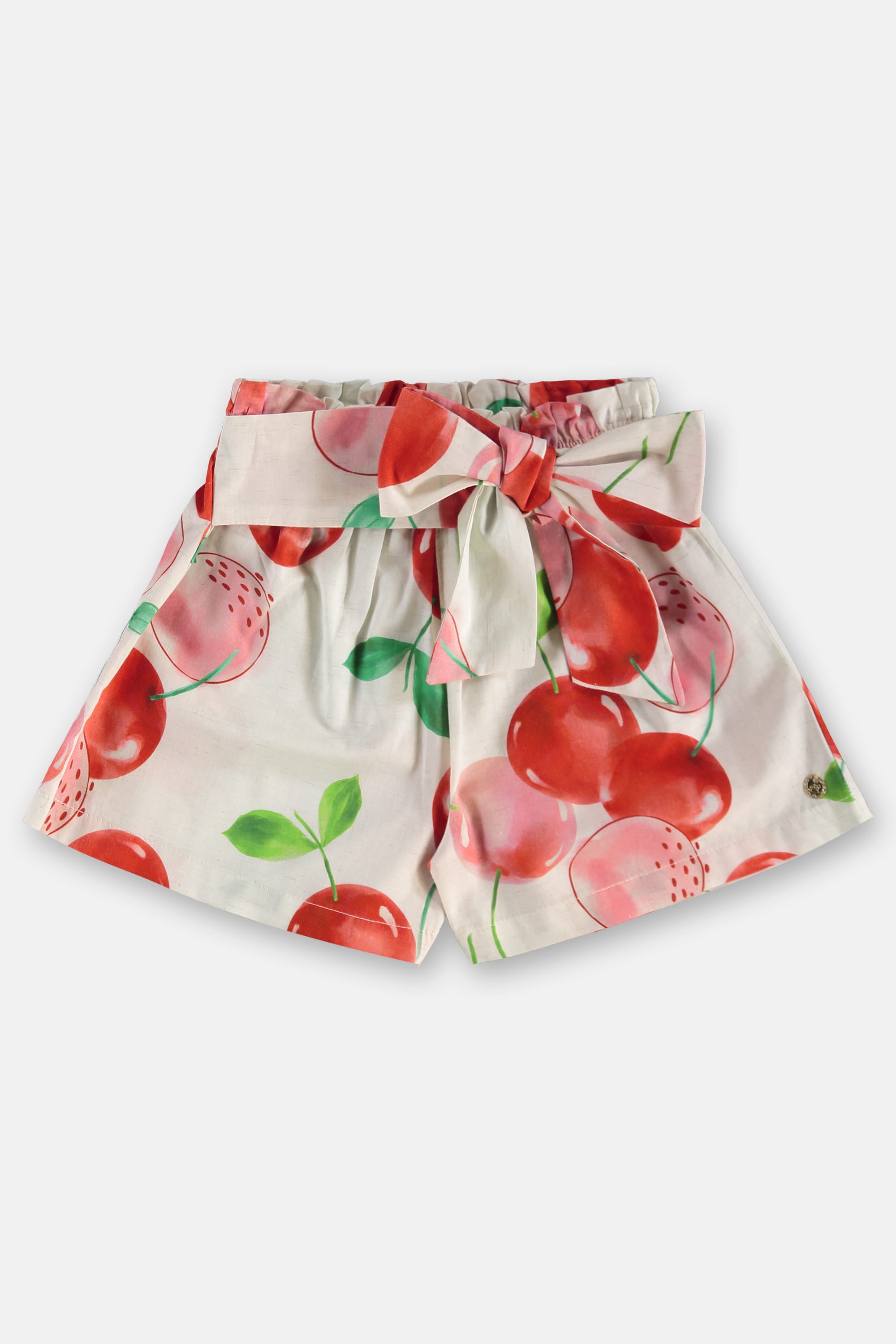 Conjunto Infantil Feminino com Blusa e Short Cereja (Off White) Up Baby - Imagem 33