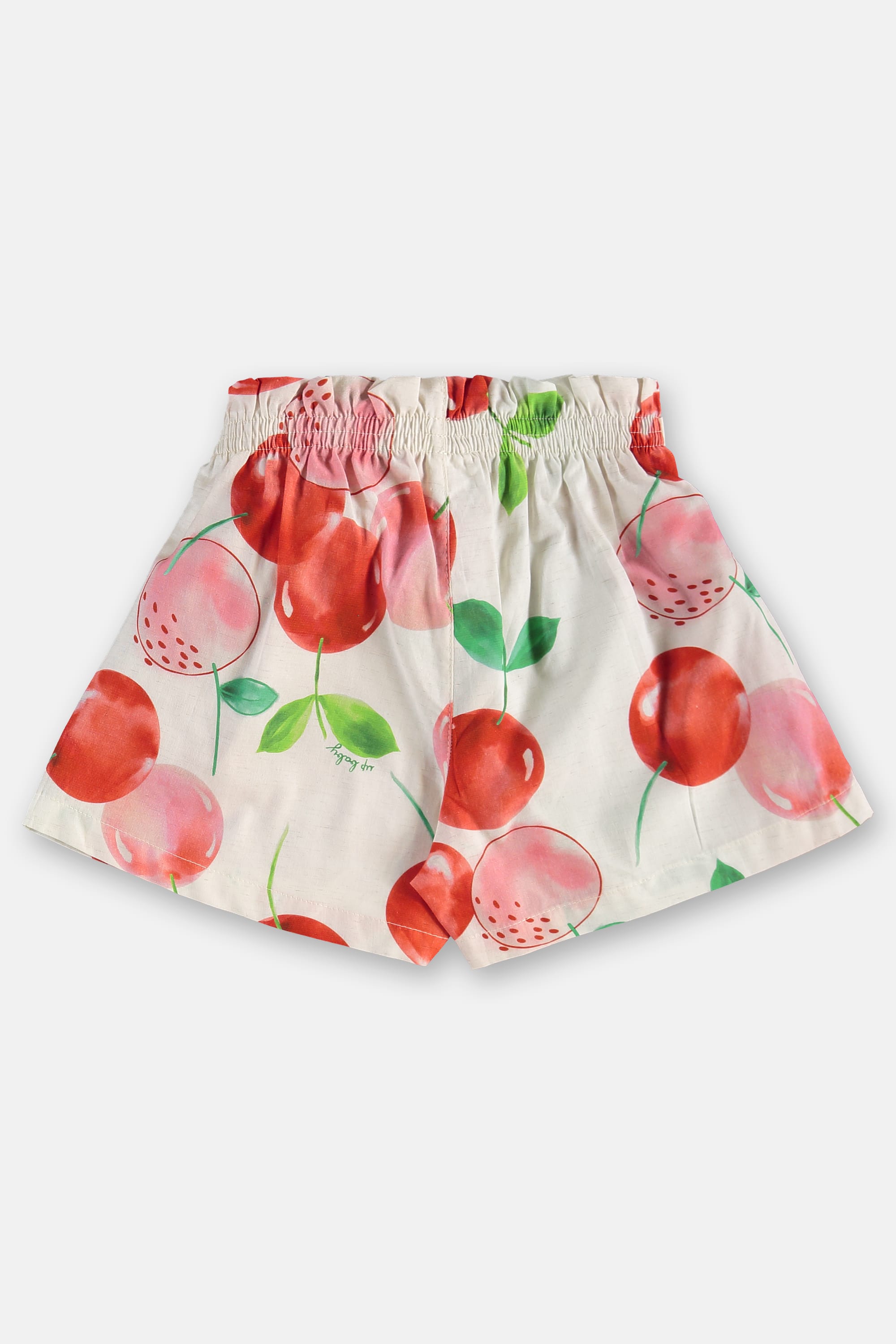 Conjunto Infantil Feminino com Blusa e Short Cereja (Off White) Up Baby - Imagem 17