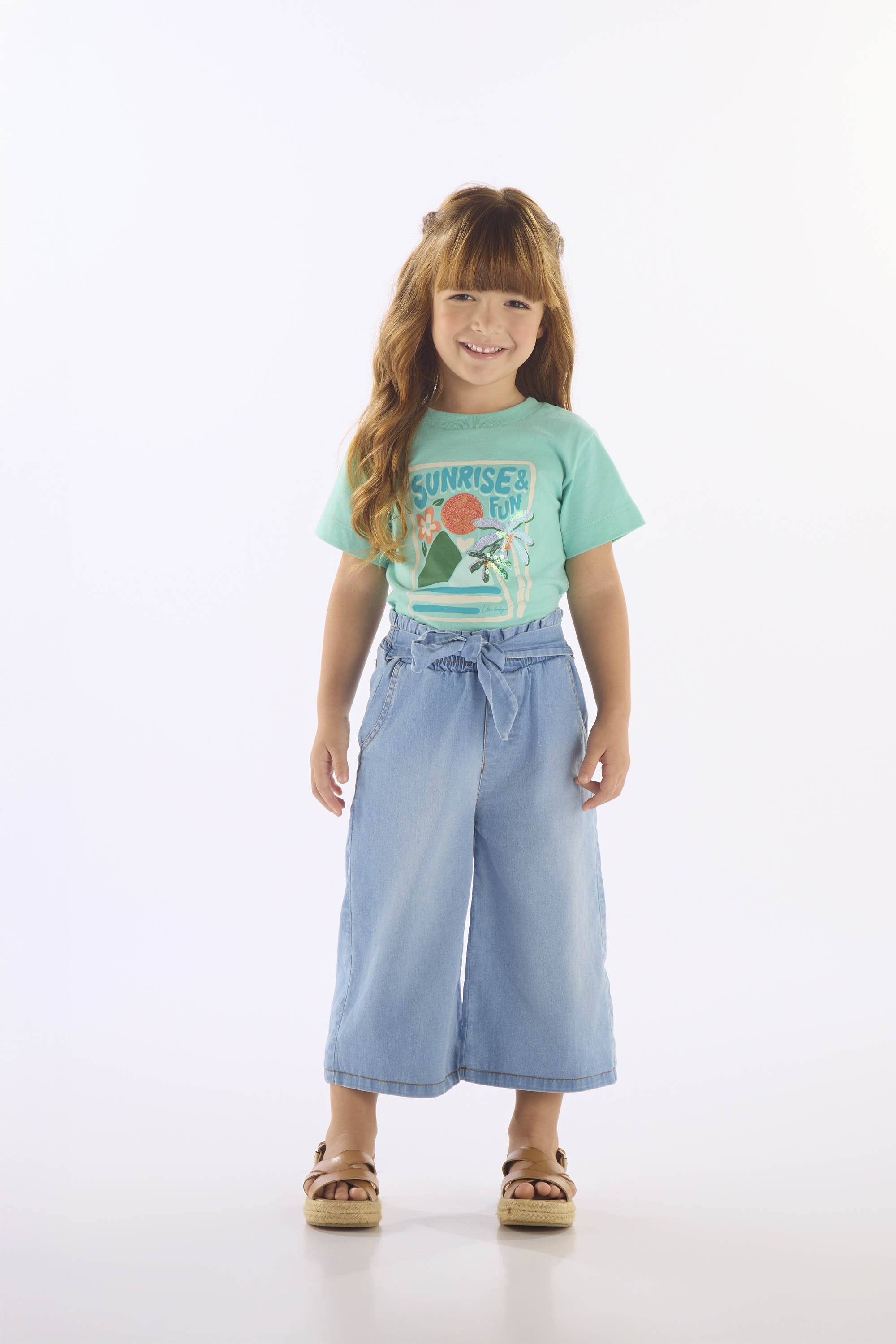 Blusa Nascer do Sol Infantil em Algodão (Verde) Up Baby - Imagem 22