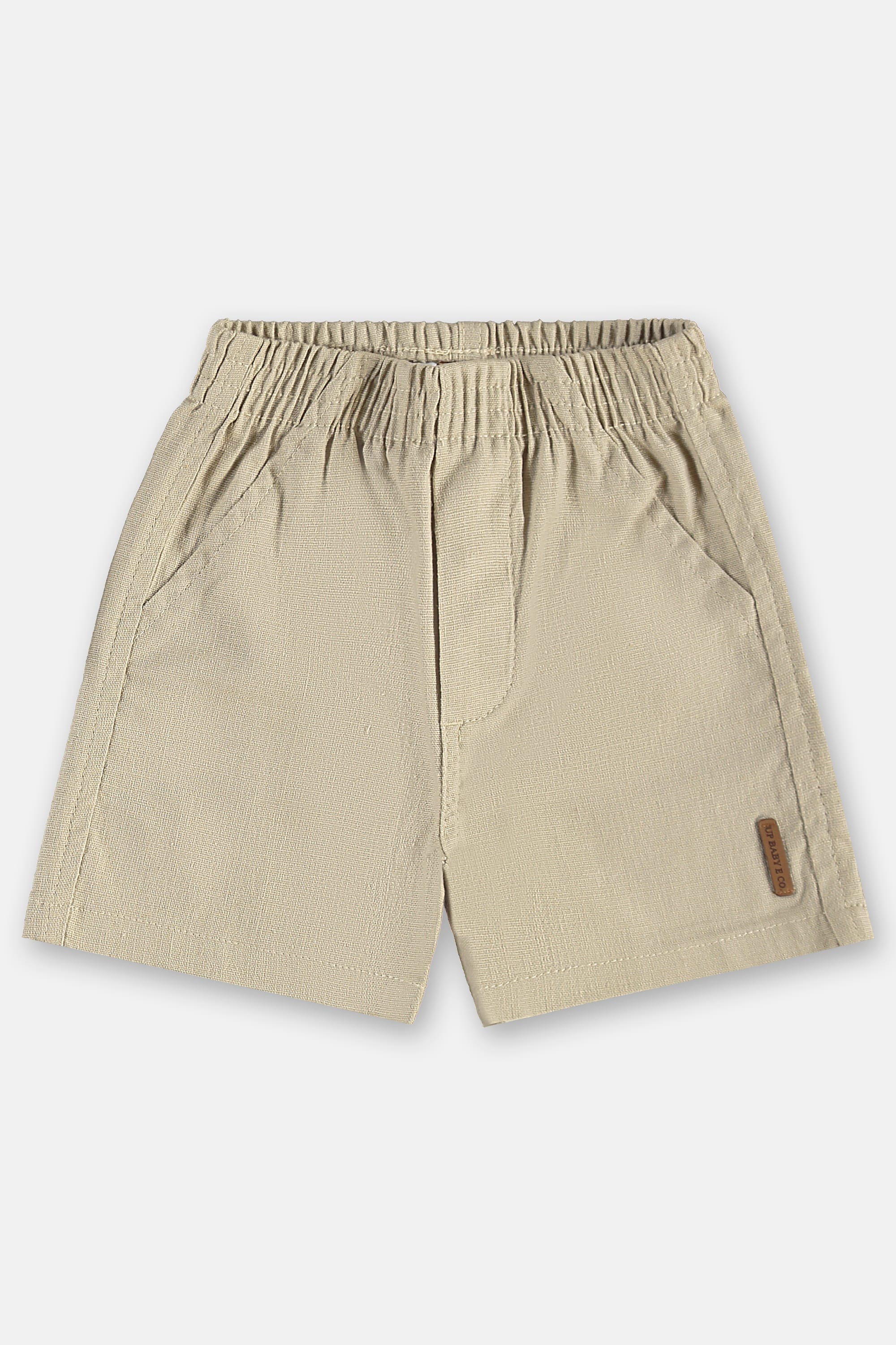 Conjunto para Bebê Menino Body e Bermuda com Linho (Cinza) Up Baby - Imagem 3