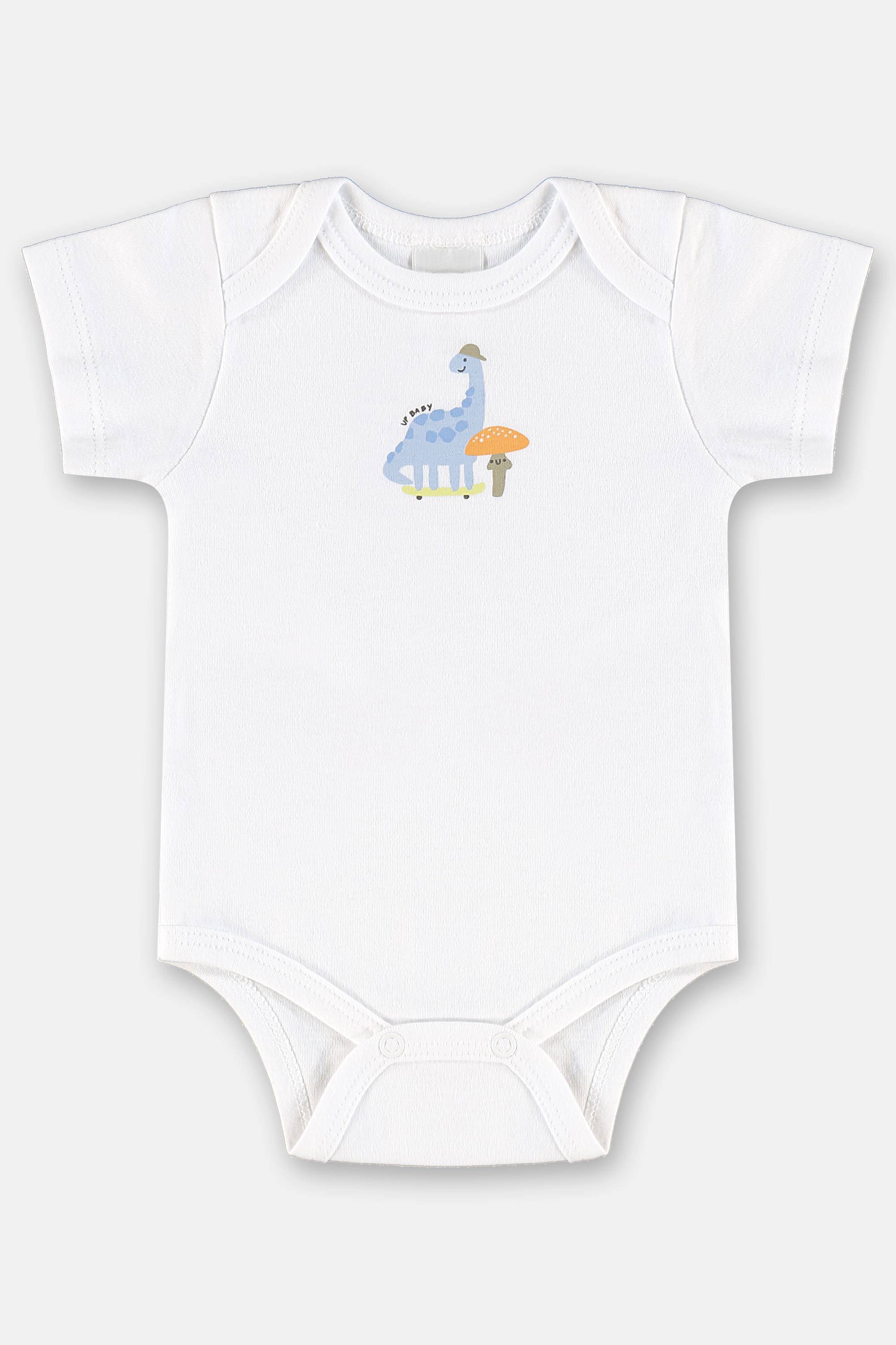 Conjunto Suedine Essentials Bebê Menino com Body e Short (Branco) Up Baby - Imagem 7