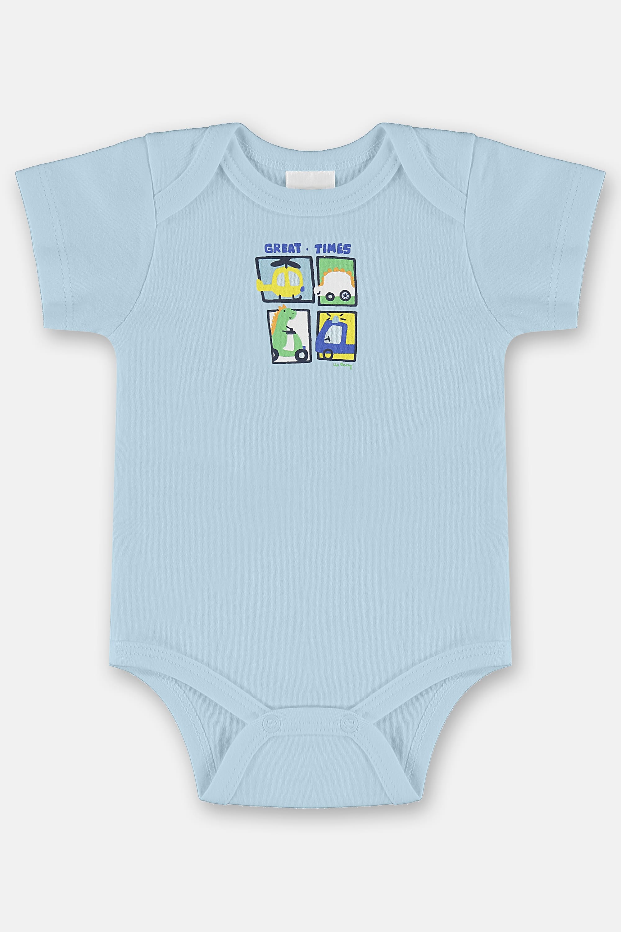 Conjunto Suedine Essentials Bebê Menino com Body e Short (Azul) Up Baby - Imagem 2