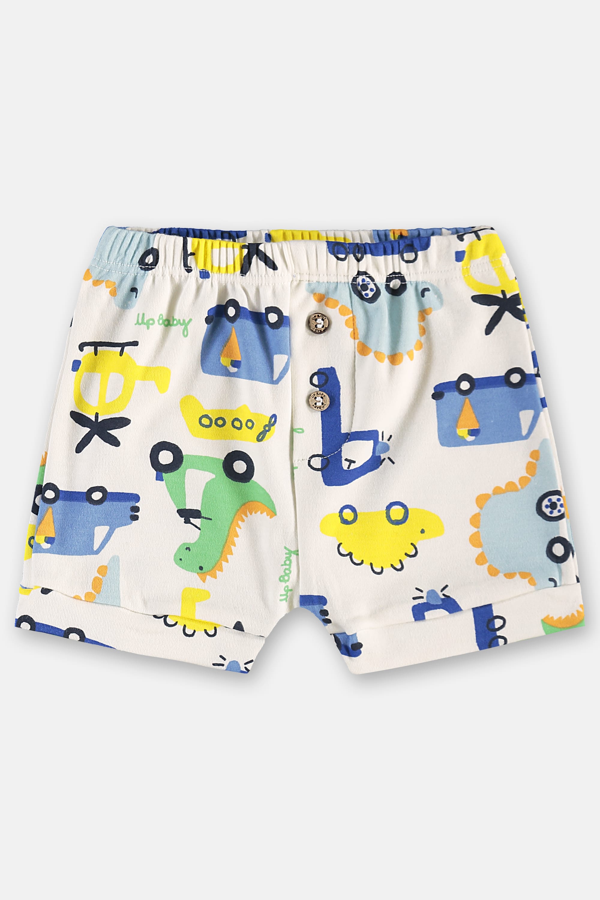 Conjunto Suedine Essentials Bebê Menino com Body e Short (Azul) Up Baby - Imagem 3