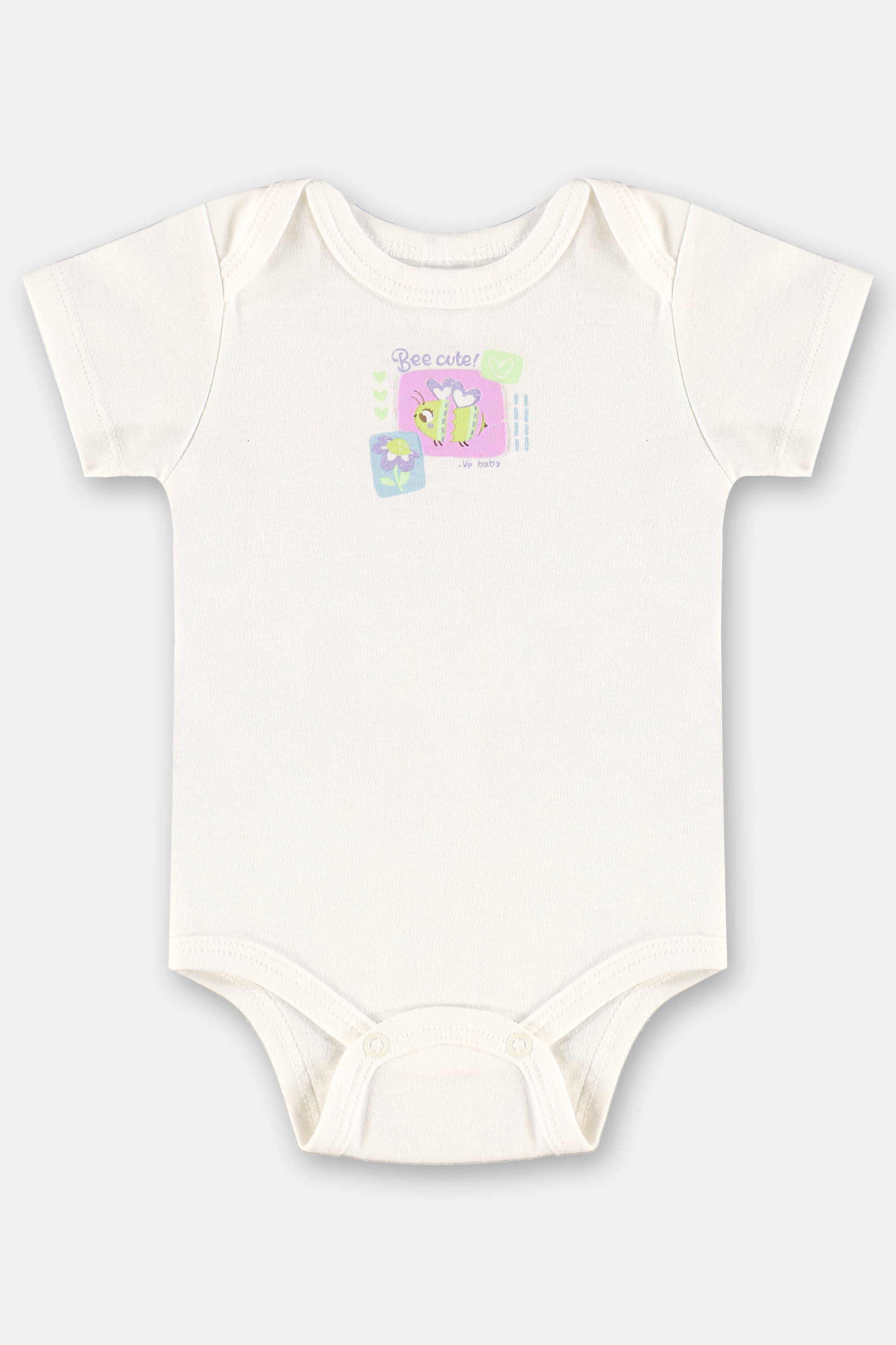 Conjunto para Bebê Menina com Body e Short em Suedine (Off White) Up Baby - Imagem 17