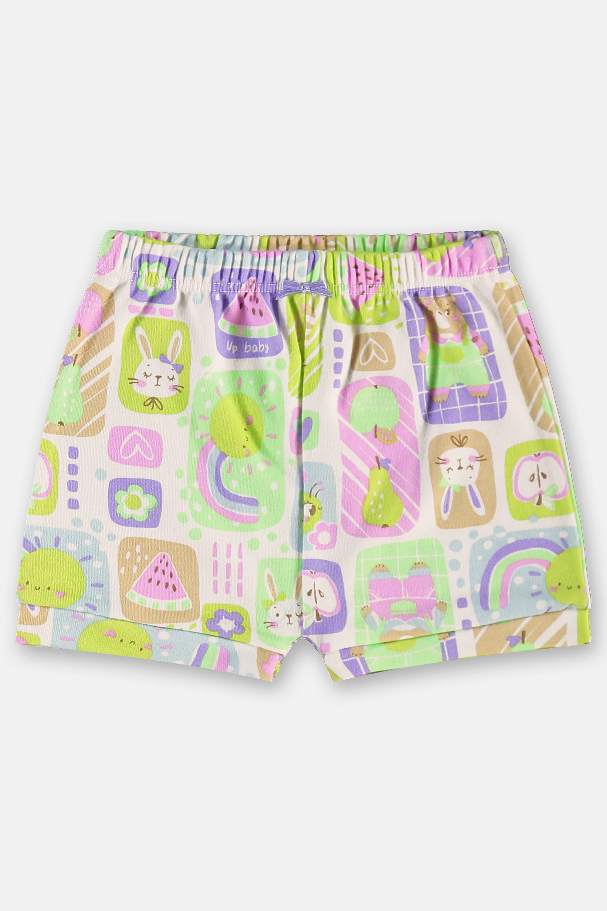 Conjunto para Bebê Menina com Body e Short em Suedine (Off White) Up Baby - Imagem 13