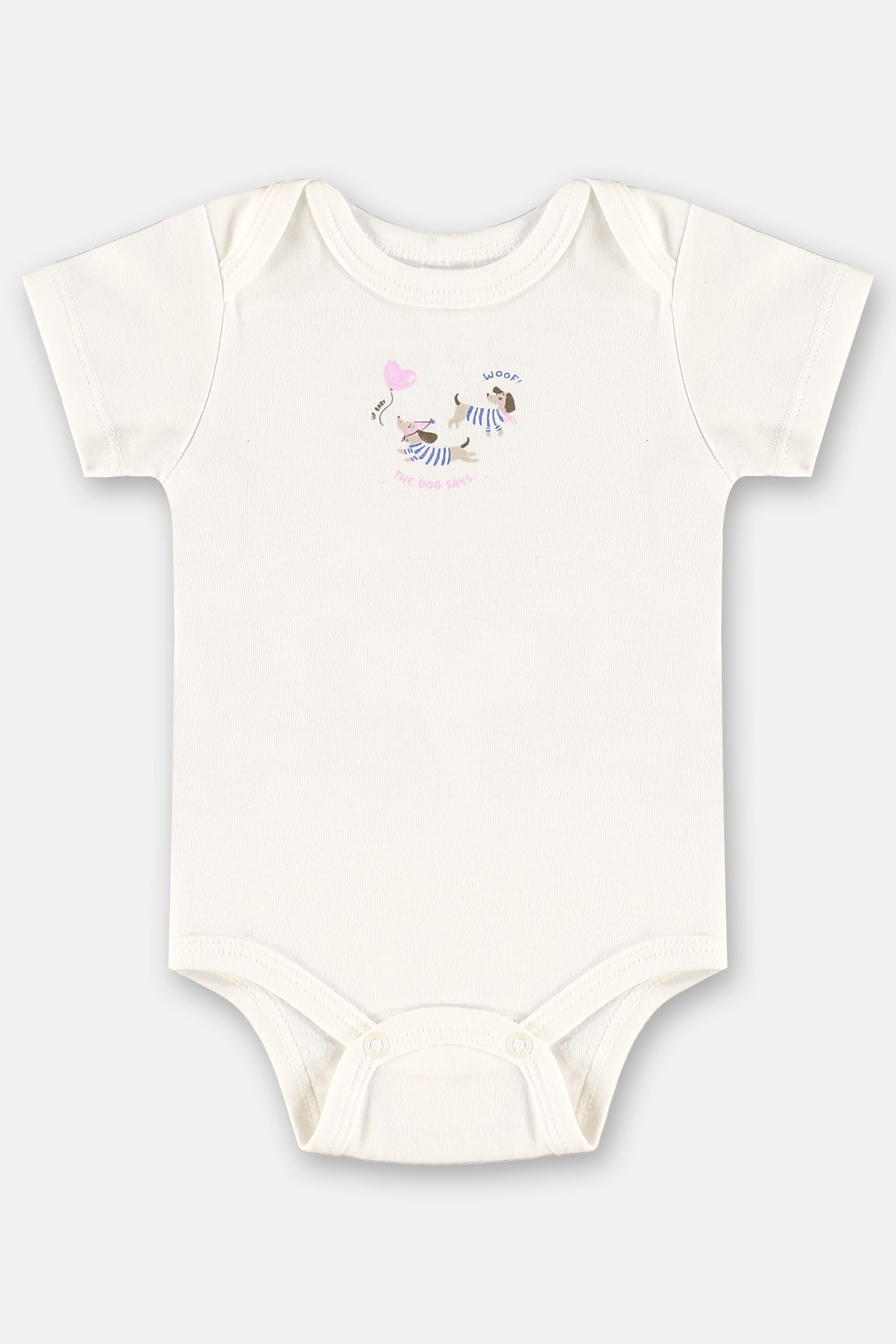 Conjunto para Bebê Menina com Body e Short em Suedine (Off White) Up Baby - Imagem 2