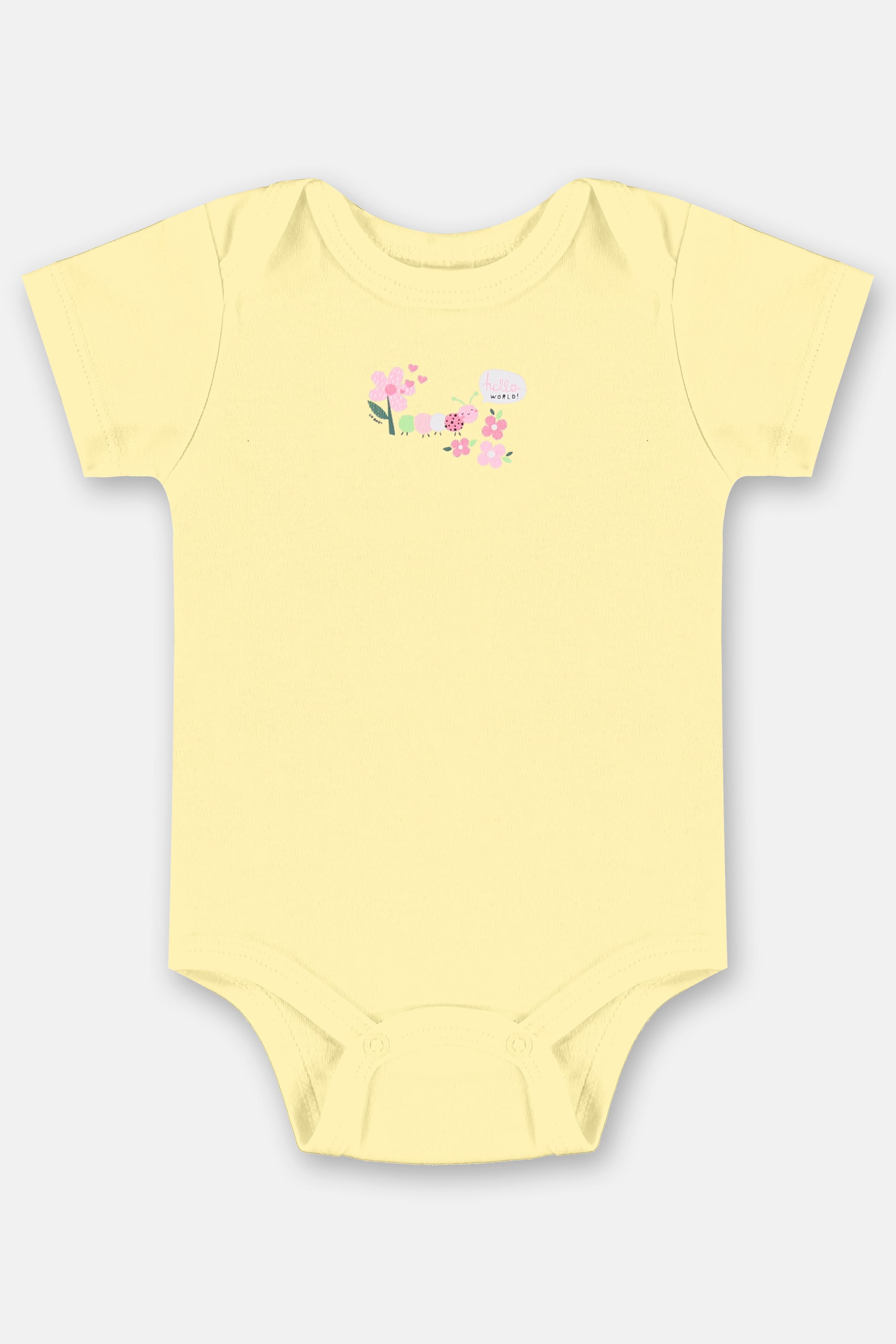 Conjunto para Bebê Menina com Body e Short em Suedine (Amarelo Claro) Up Baby - Imagem 22