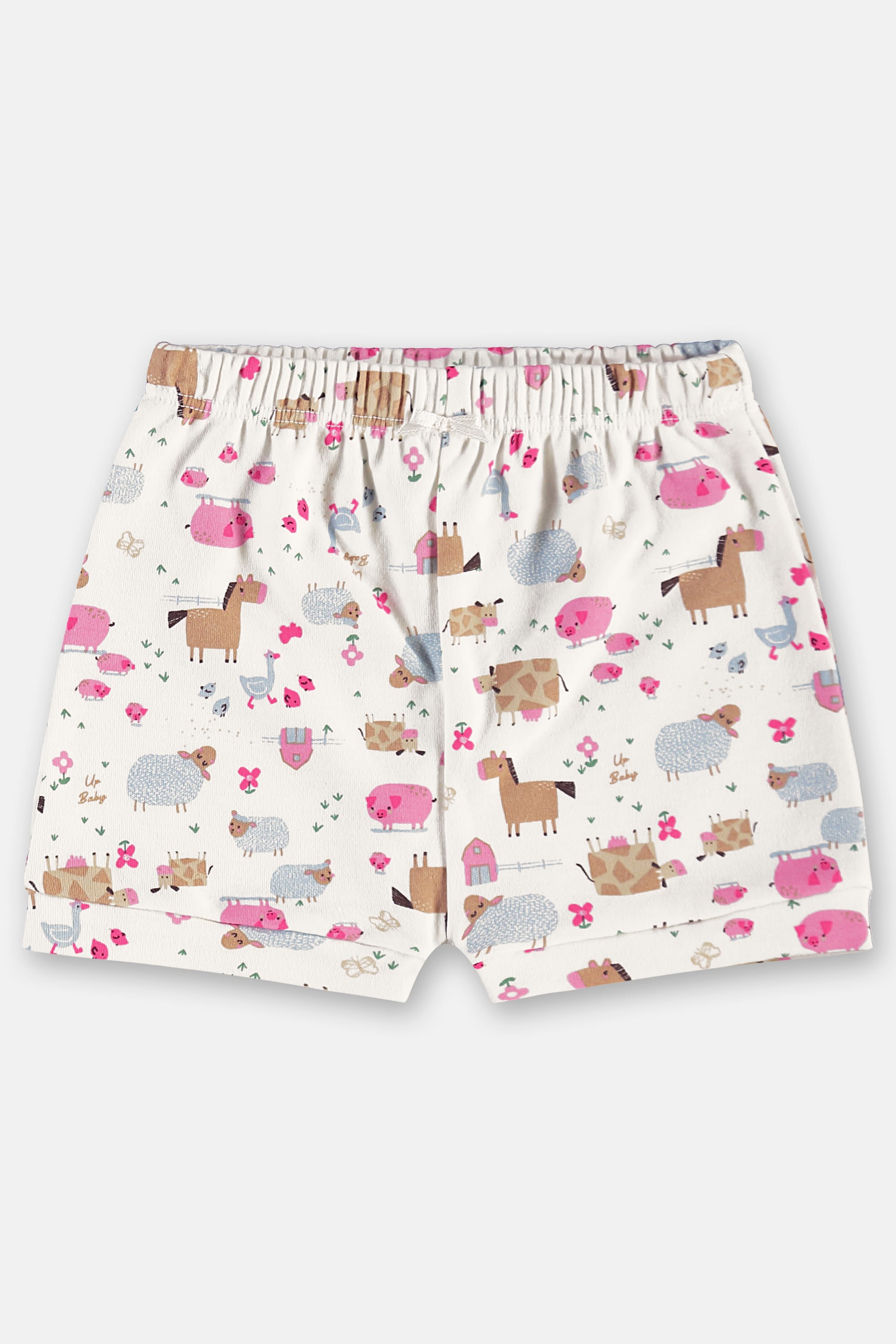 Conjunto para Bebê Menina com Body e Short em Suedine (Azul Claro) Up Baby - Imagem 18