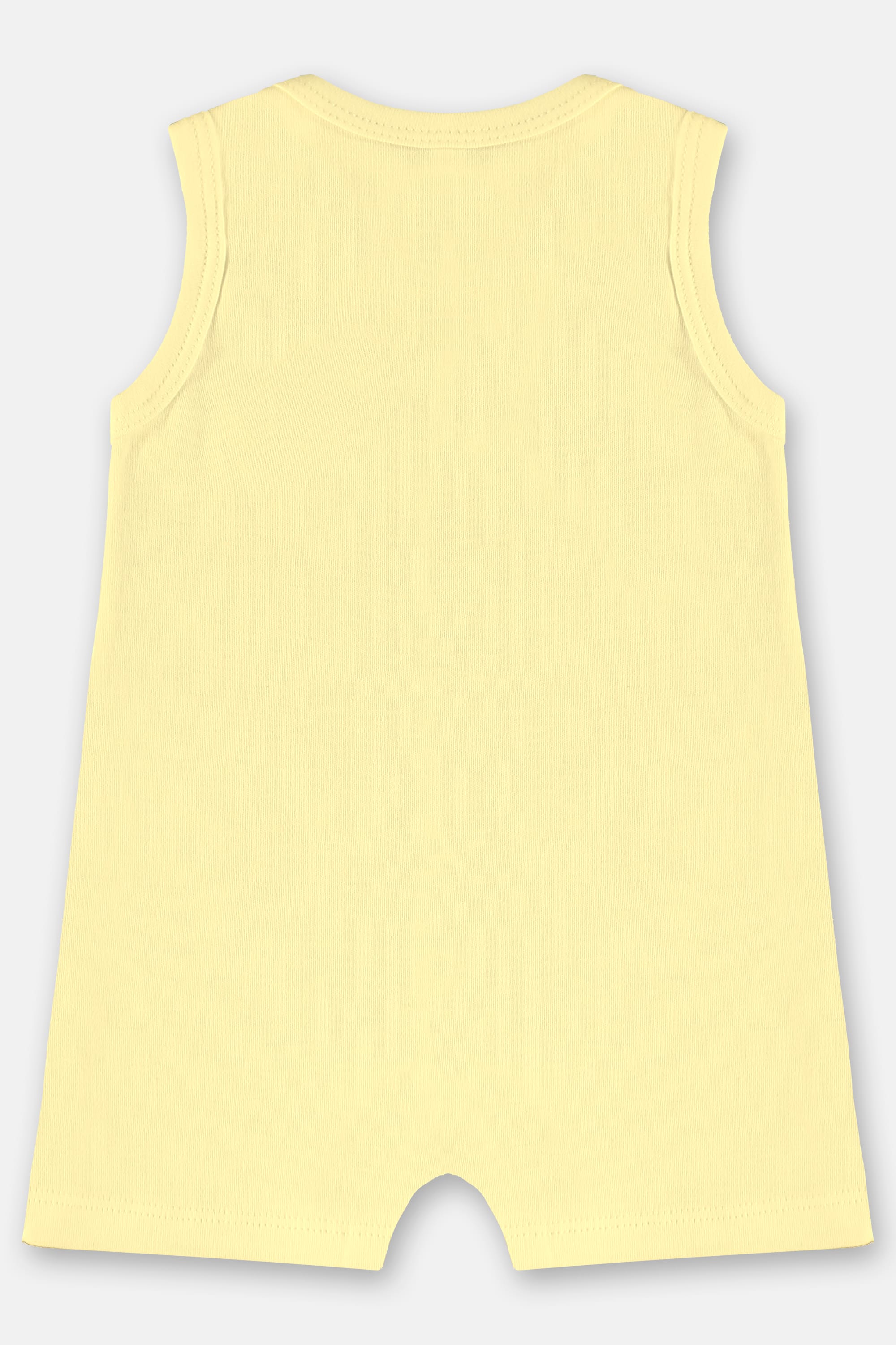 Macaquinho Regata Bebê Menina em Suedine Essentials (Amarelo Claro) Up Baby - Imagem 4