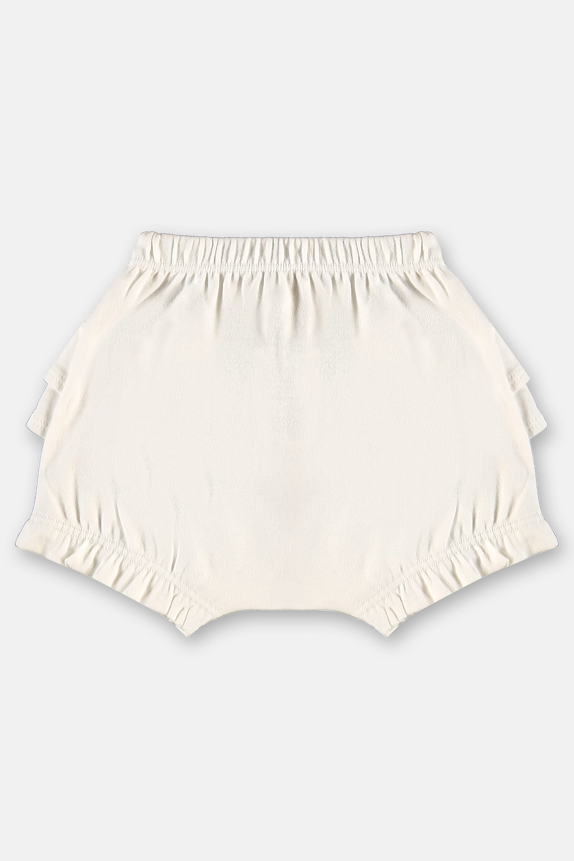 Calcinha para Bebê em Suedine com Babados (Off White) Up Baby