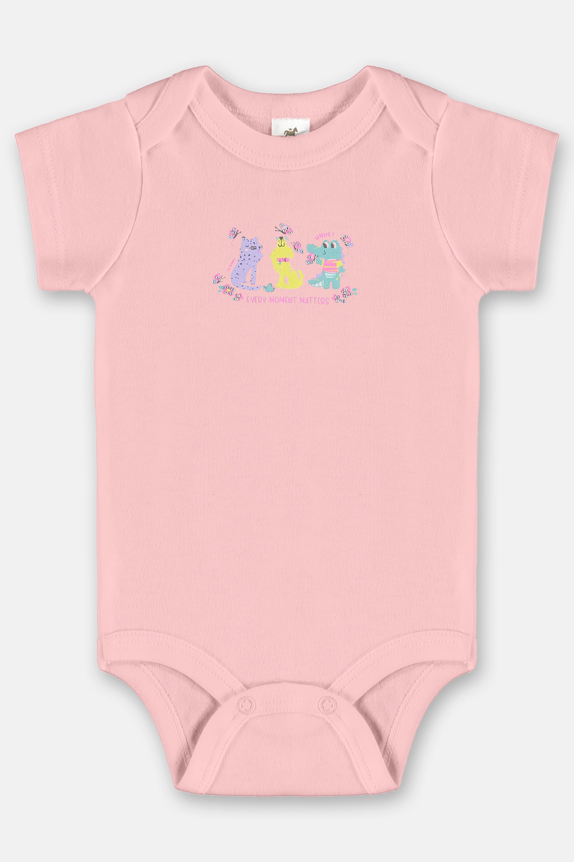 Conjunto Bebê Menina com Body e Calça em Suedine Essentials (Rosa) Up Baby - Imagem 2