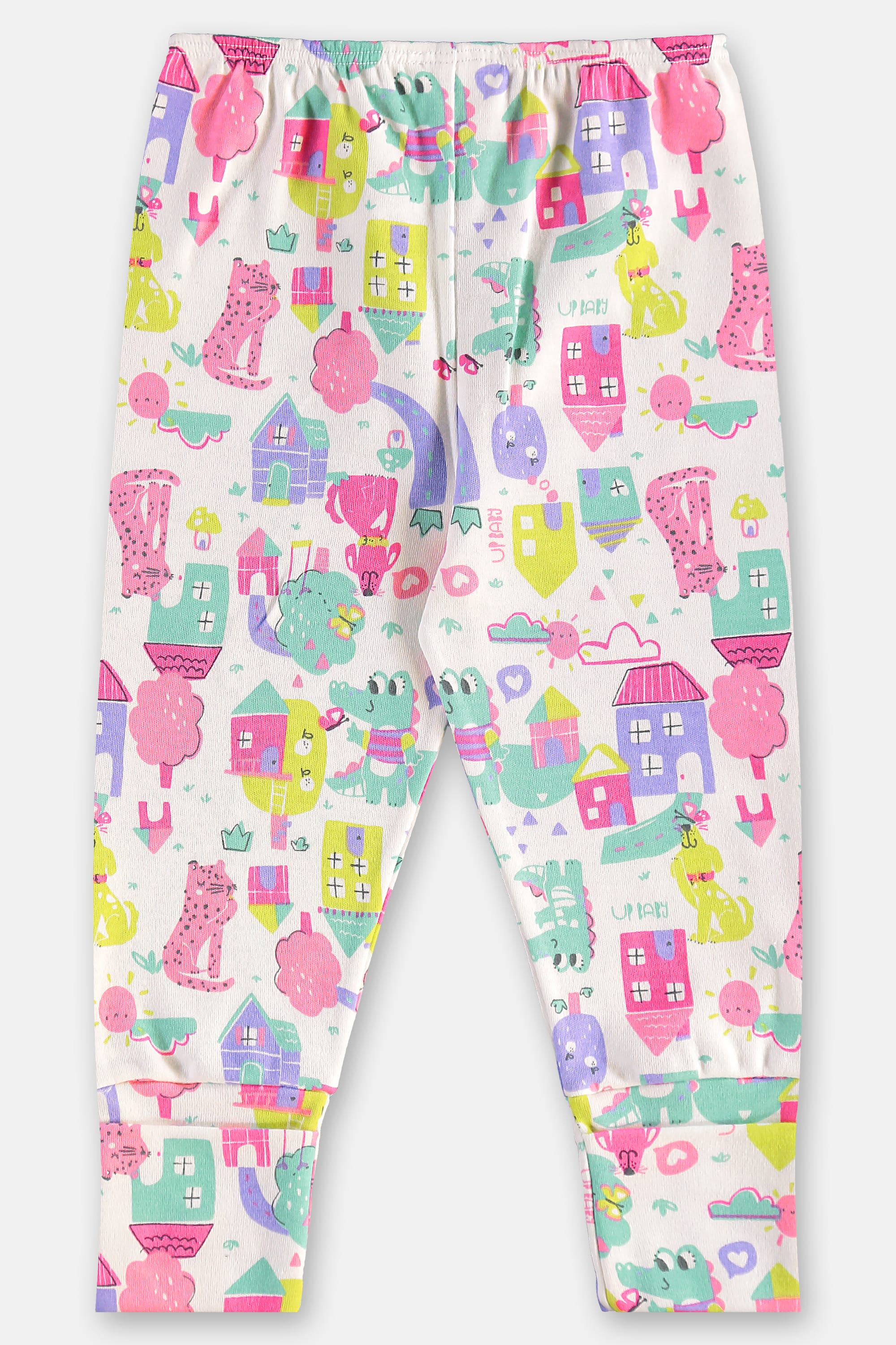 Conjunto Bebê Menina com Body e Calça em Suedine Essentials (Rosa) Up Baby - Imagem 14