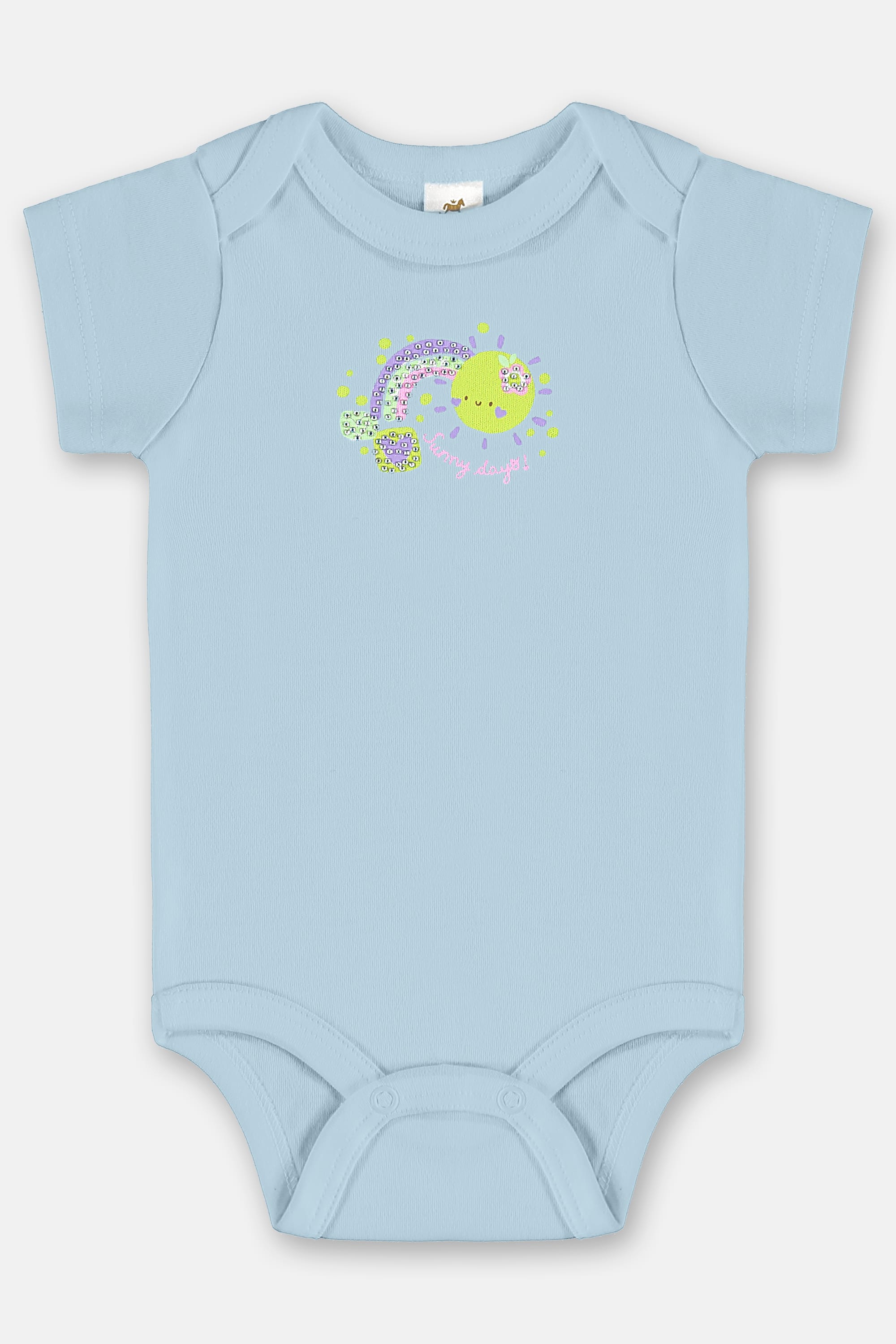 Conjunto Bebê Menina com Body e Calça em Suedine Essentials (Azul Claro) Up Baby - Imagem 17