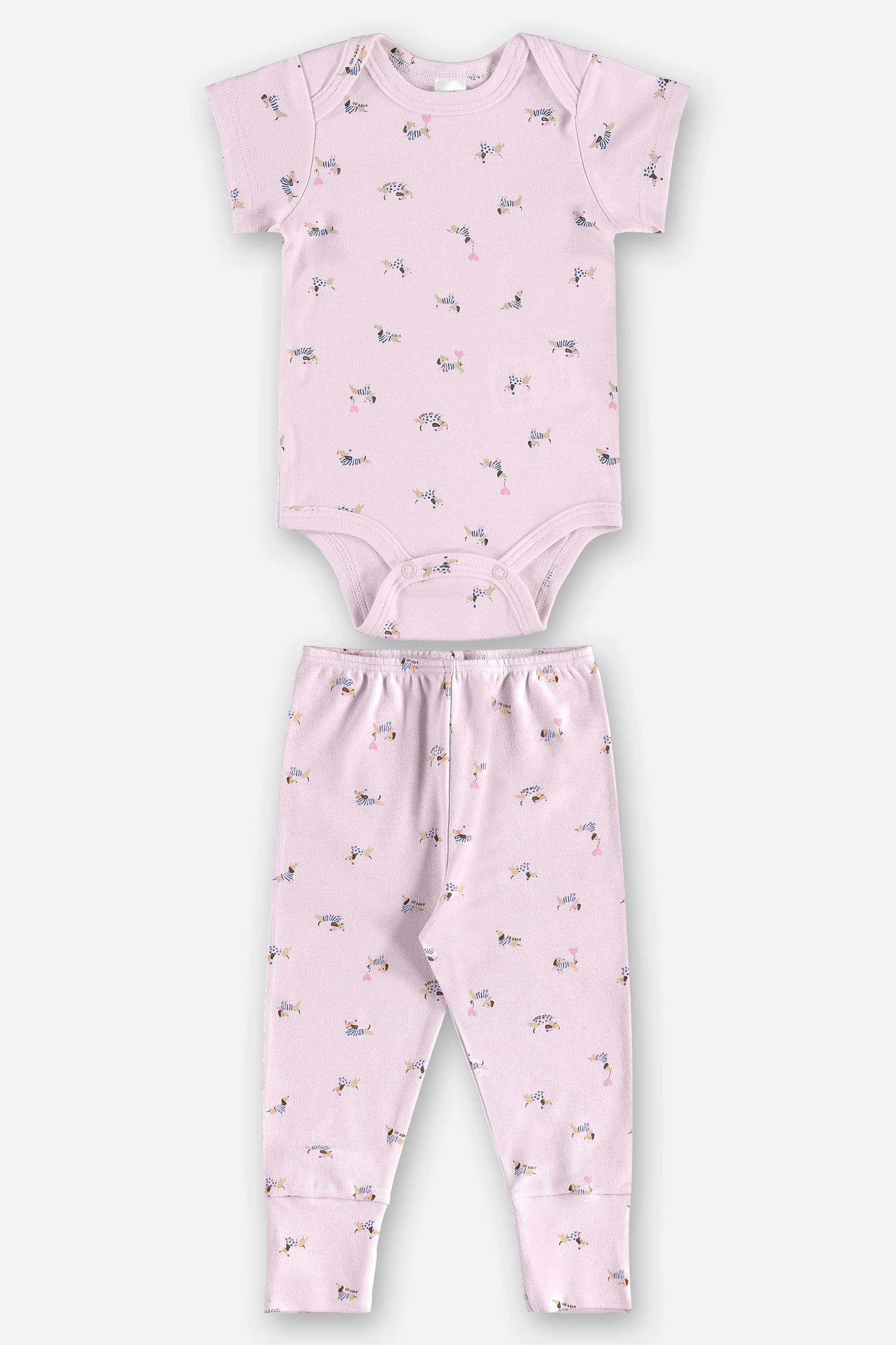 Conjunto em Suedine Essentials com Body e Calça Bebê Menina (Rosa Claro) Up Baby - Imagem 26