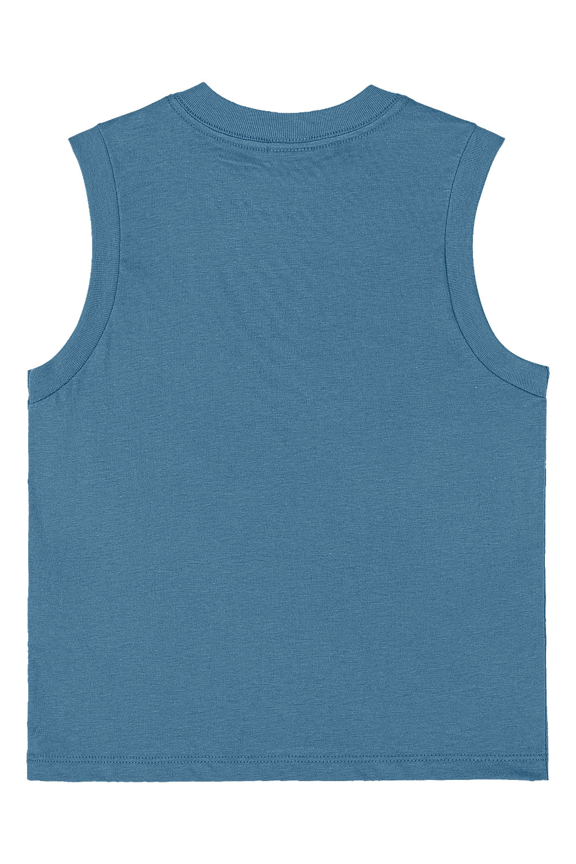 Conjunto Infantil com Regata e Bermuda Estampada (Azul) Quimby - Imagem 35