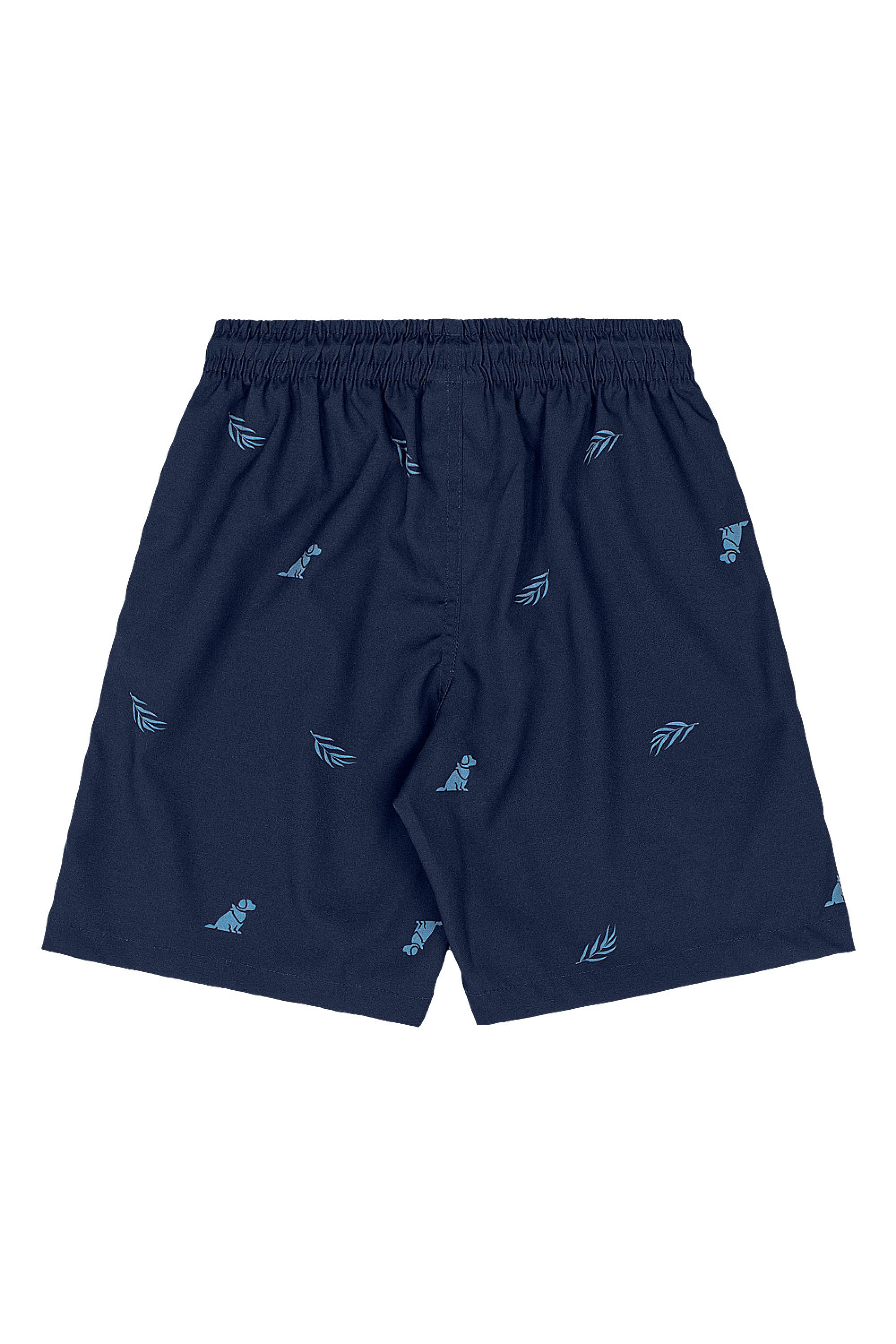 Conjunto Infantil com Regata e Bermuda Estampada (Azul) Quimby - Imagem 36