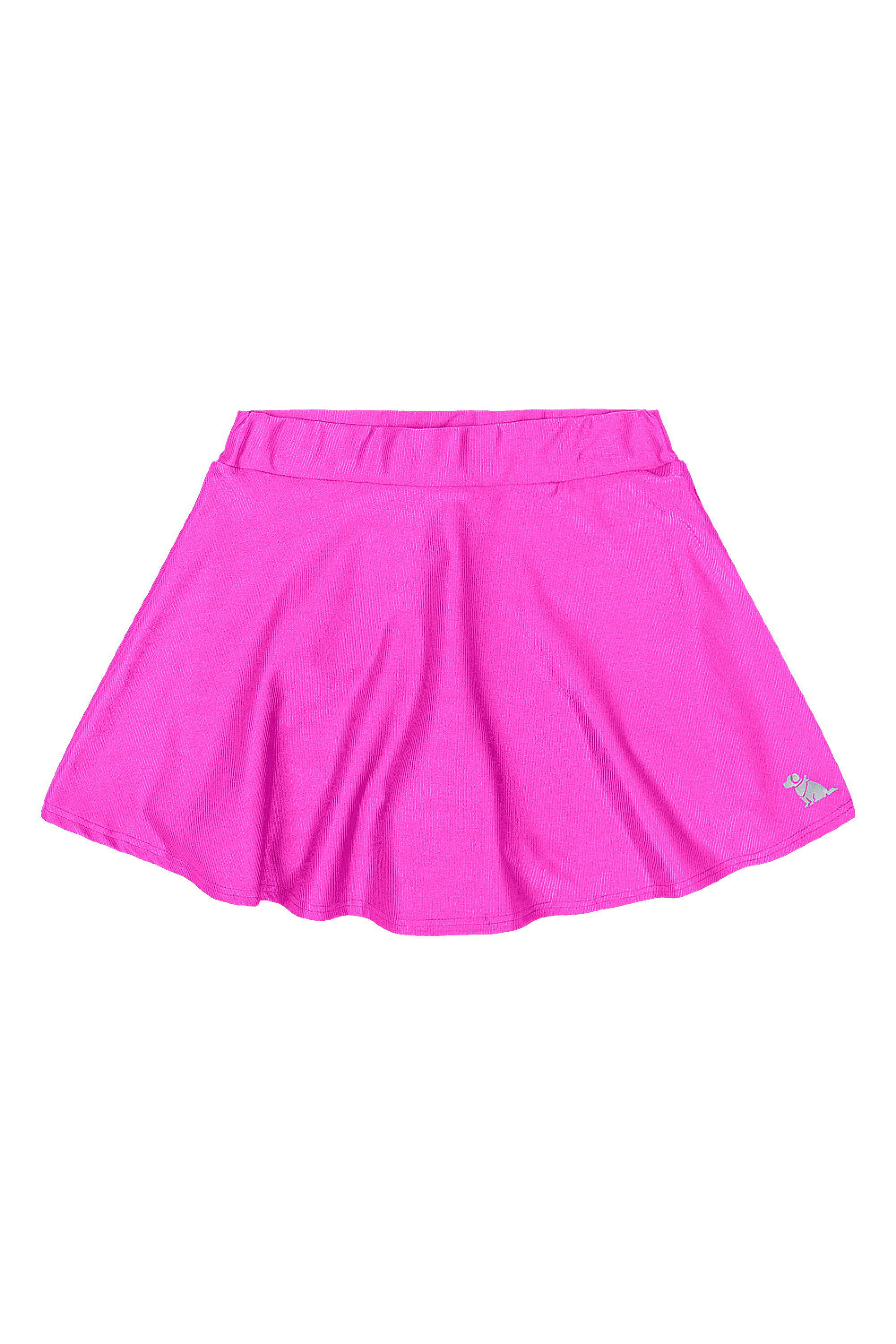 Saia com Short Interno Infantil em Malha Leve (Rosa) Quimby