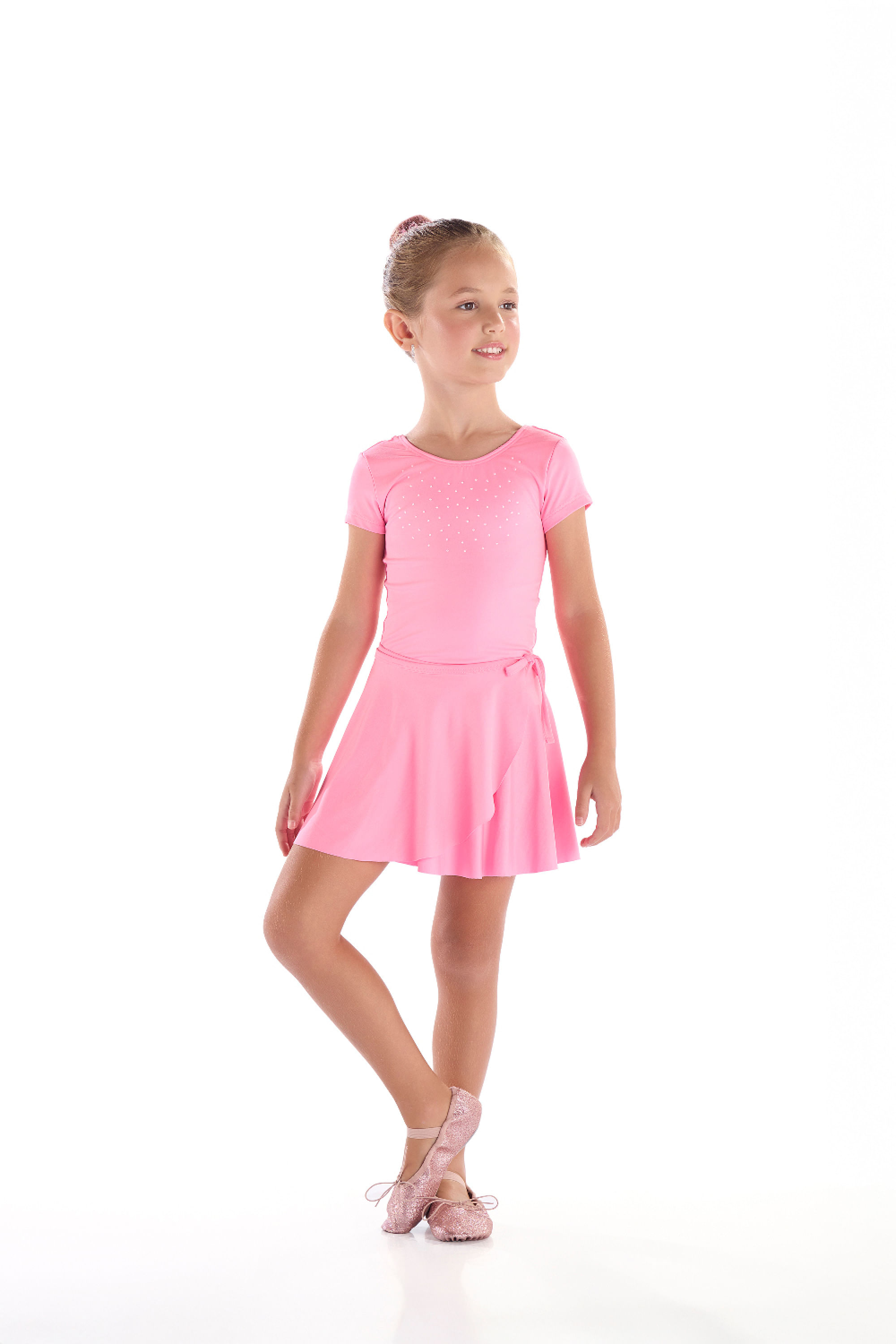 Conjunto Infantil com Collant e Saia (Rosa Claro) Quimby - Imagem 25